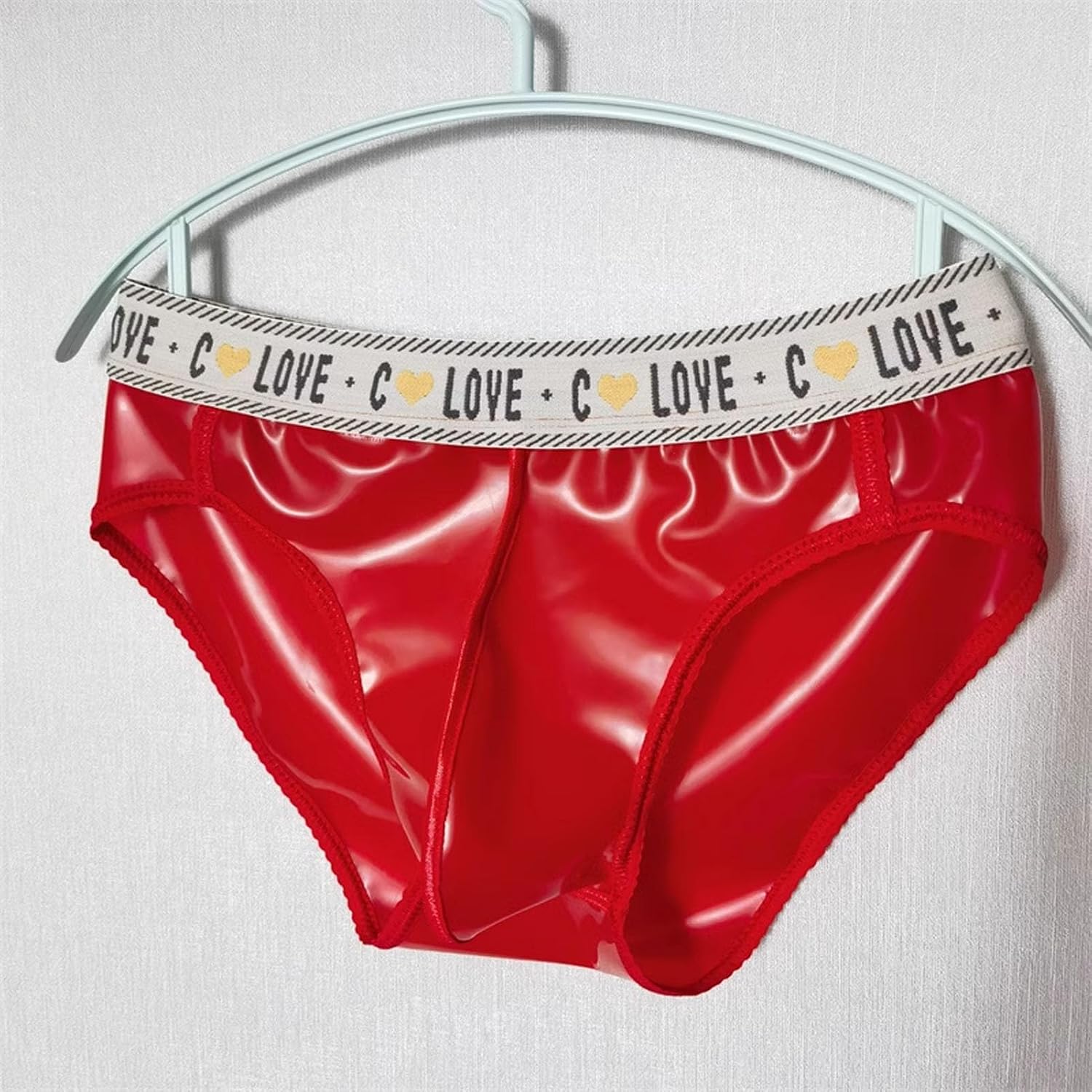 LESOYA Men's Low Rise Hip Briefs Underwear Transparent Boxer Shorts with Pouch Panties