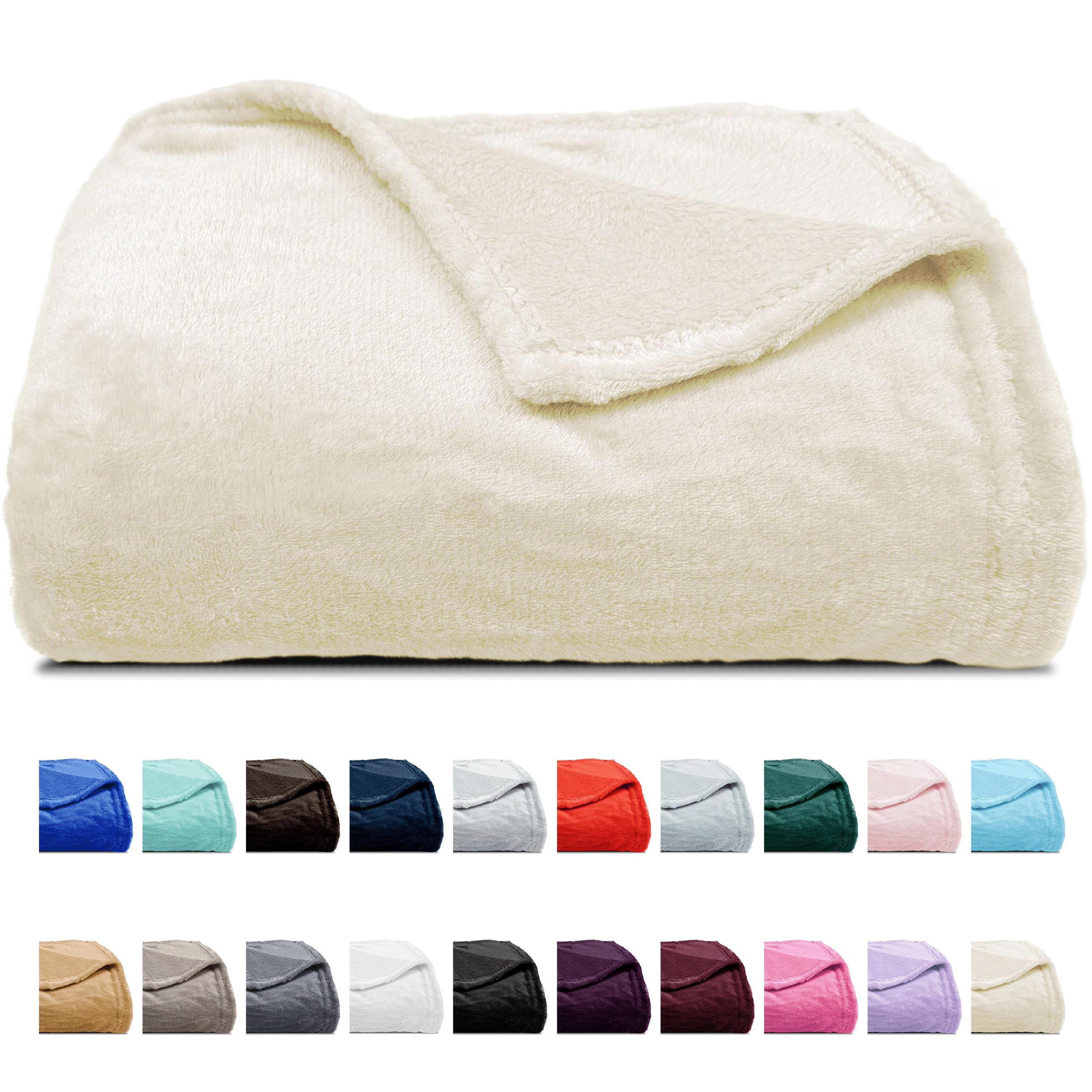 MANEMI - Manta Franela 220 x 240, Manta sofá, Microfibra 100% Poliéster Extra Suave, Manta para Cama, sobre Cama, Plaid