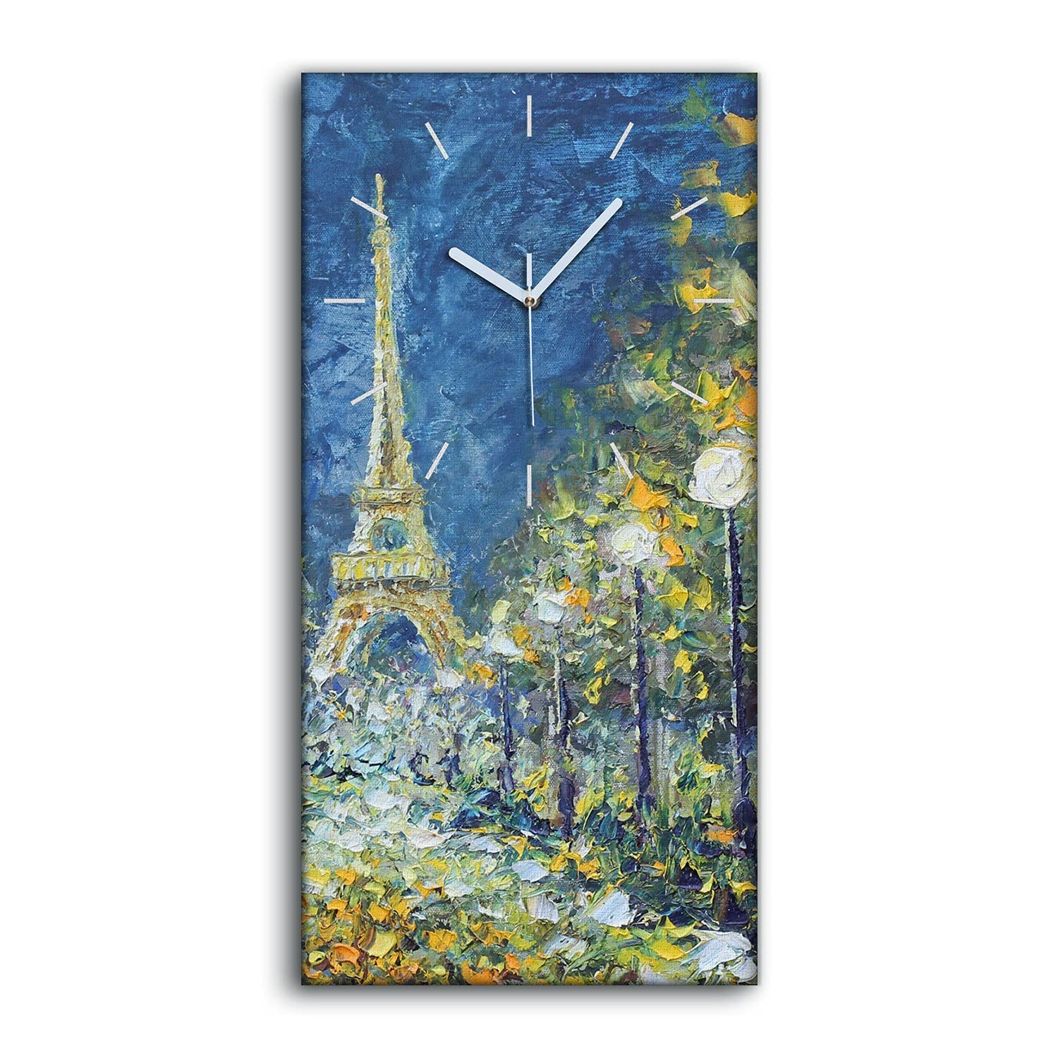 Horloge sur Toile Silencieuse sans Tic-Tac Tableau 30x60