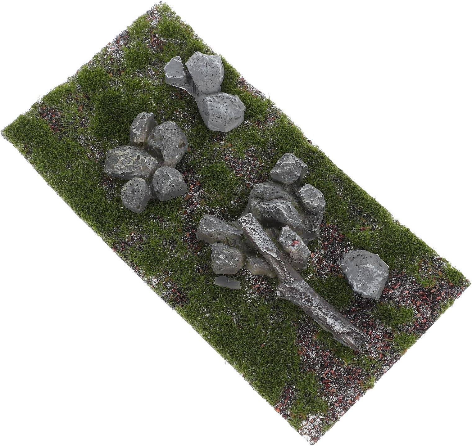 Mikikikit Artificial Grass Mat Sand Table Artificial Grass Cutable Nylon Lawn Mat for Mini Diorama Landscape Decoration DIY Model Handmade Accessories Railway Model Spine