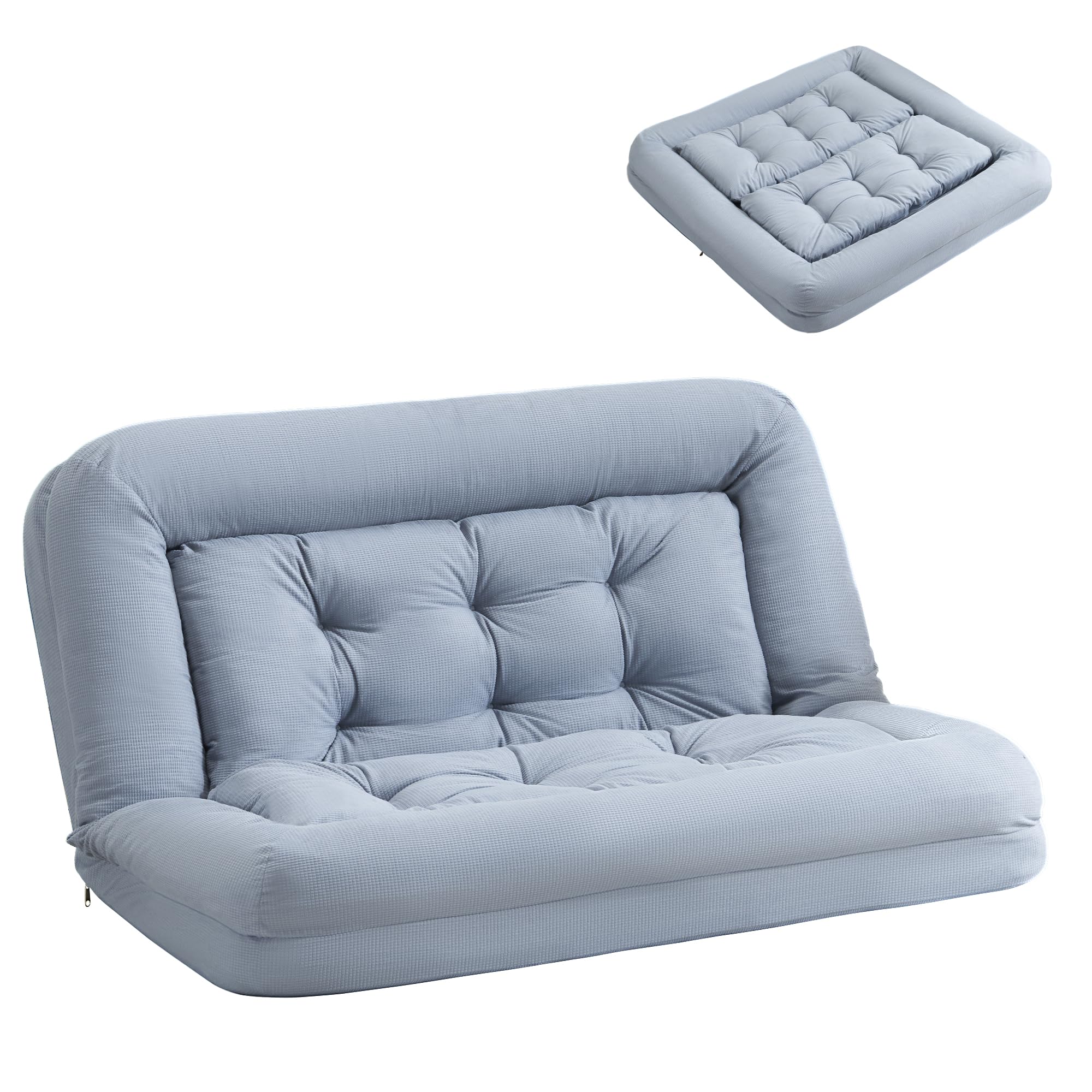 Amazon｜森風ShinrinKaze ソファベッド 1人用/2人用 折りたたみ ロー