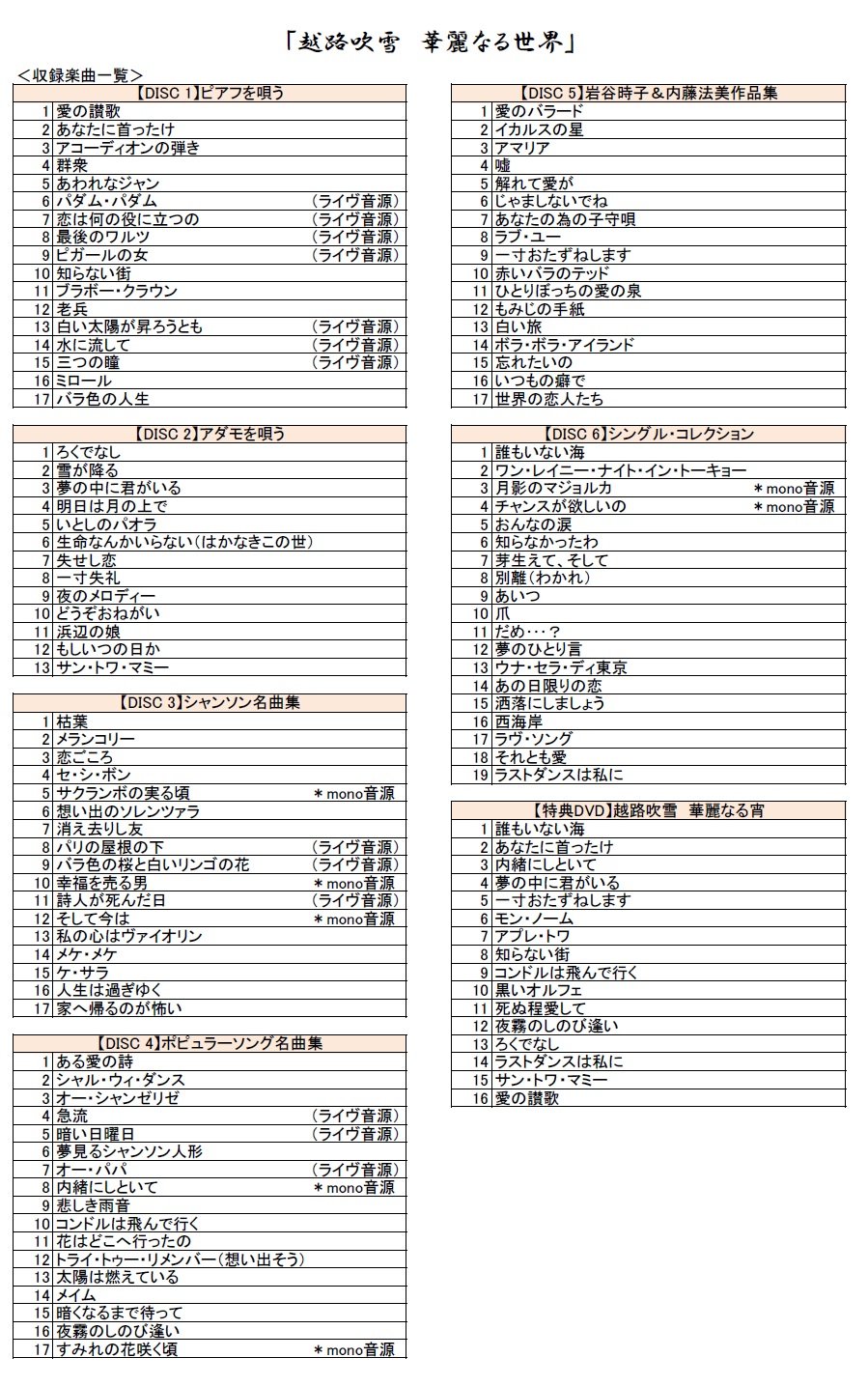 Amazon.co.jp: 越路吹雪 華麗なる世界 : 越路吹雪: ホーム＆キッチン