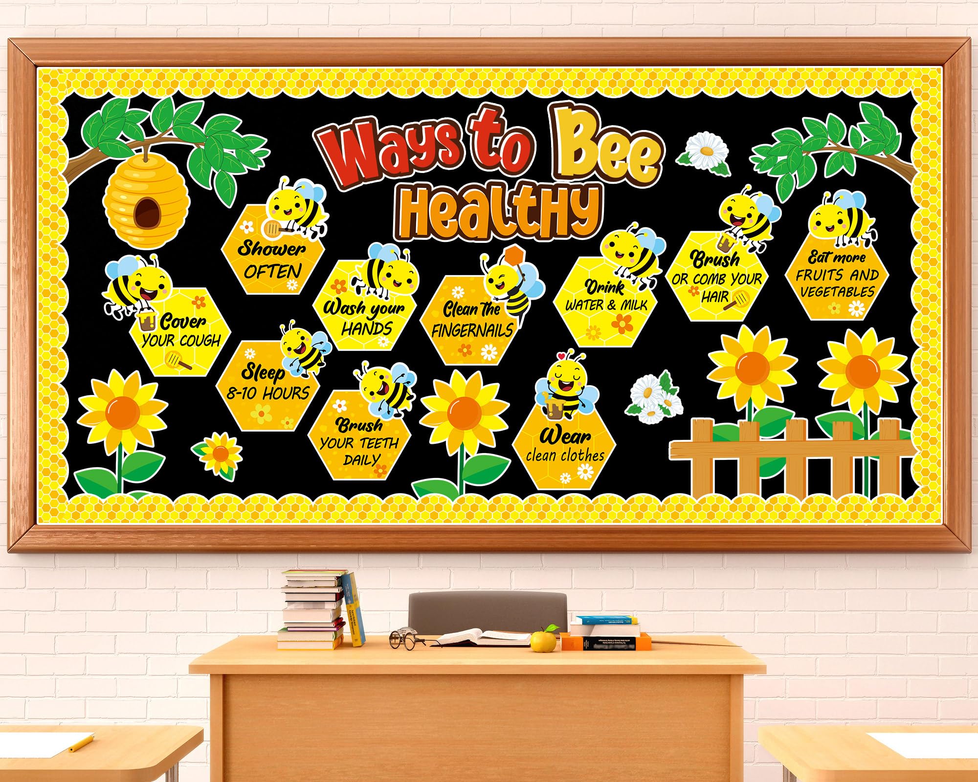 Snapklik.com : Ways To Bee Healthy Bulletin Board For Classroom ...