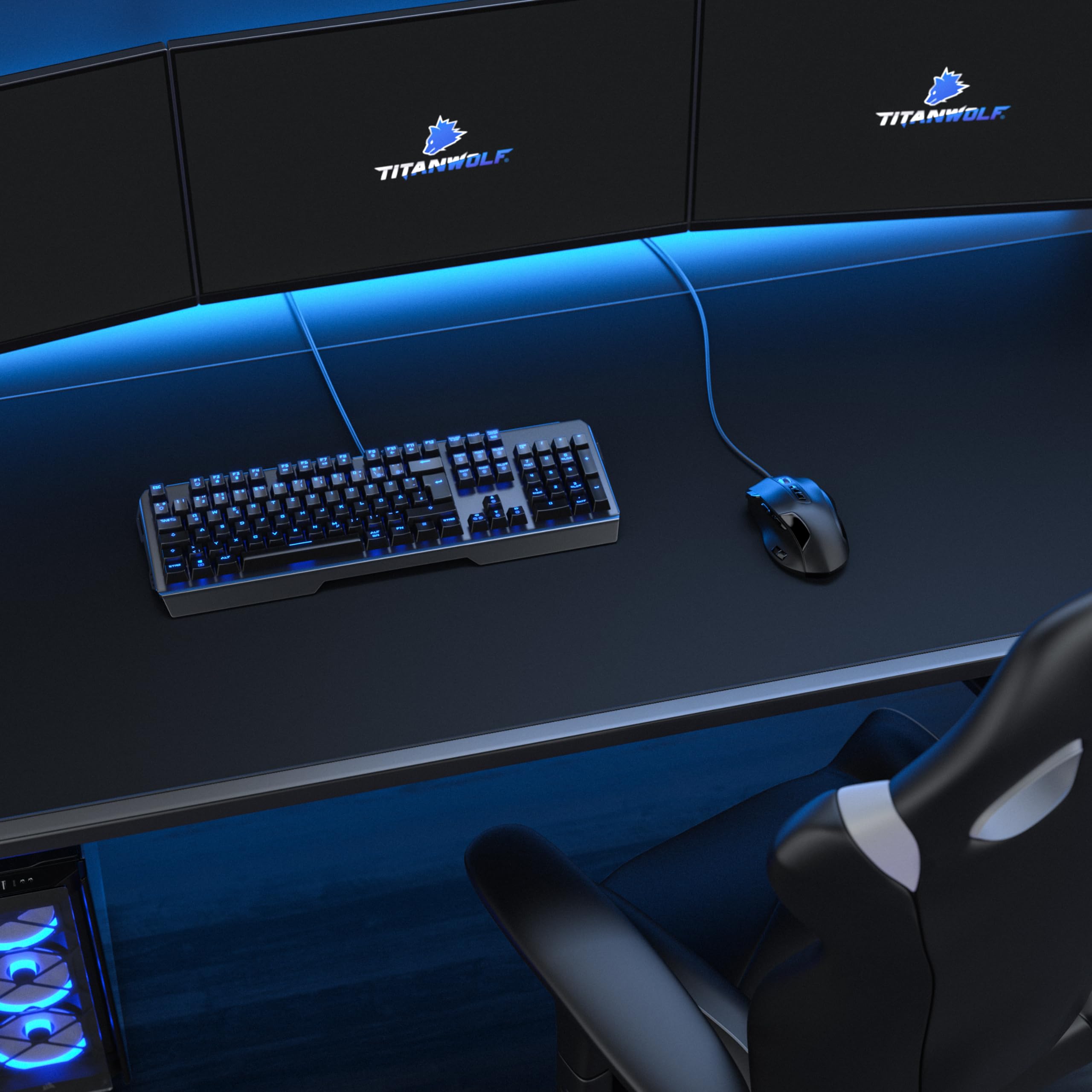 Black Shark Manta P4 Gaming-muismat, XXL, 1200 x 600 mm, extra groot, XXL met waterdicht oppervlak, muismat met antislip rubberen onderkant, gaming- accessoires