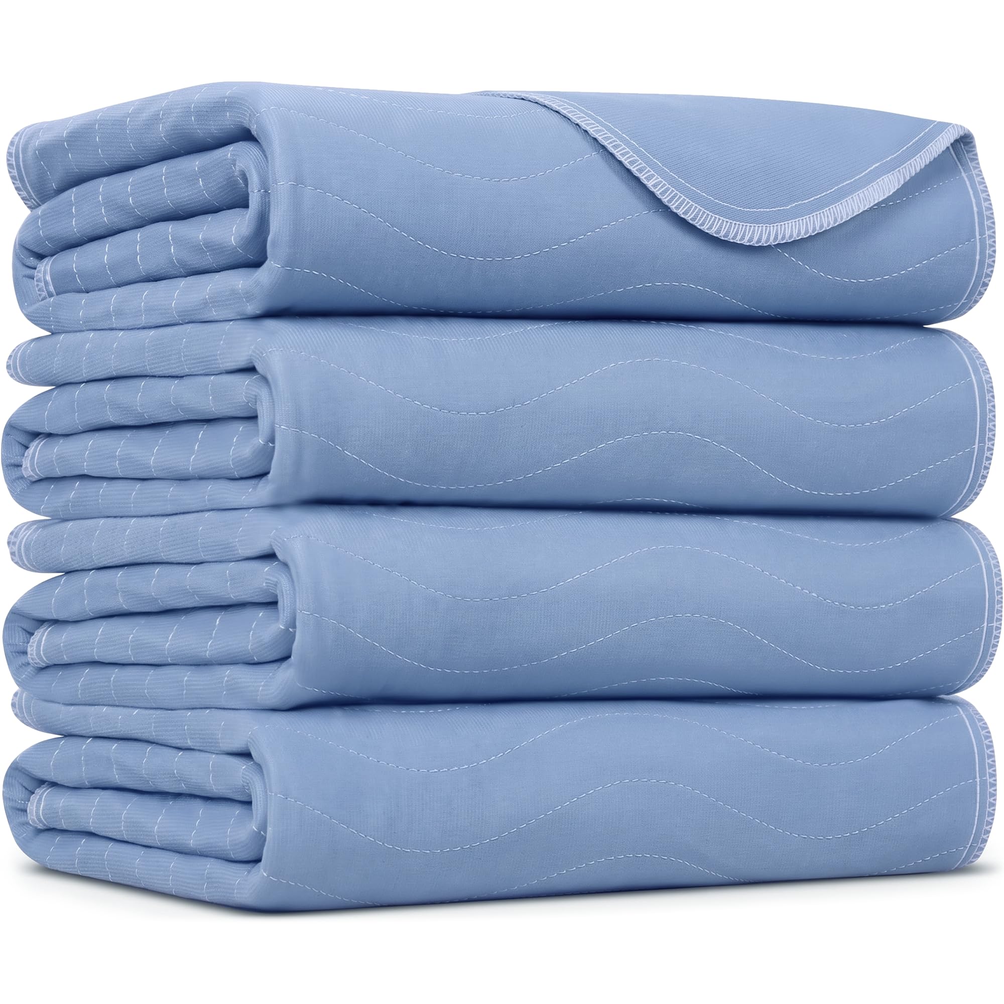 SIMPLI-MAGIC Almohadillas Lavables de 34 x 36 Pulgadas (Paquete de 6) – Almohadillas de incontinencia Reutilizables de Gran absorción para niños, Adultos, Ancianos y Mascotas – Almohadilla Protectora