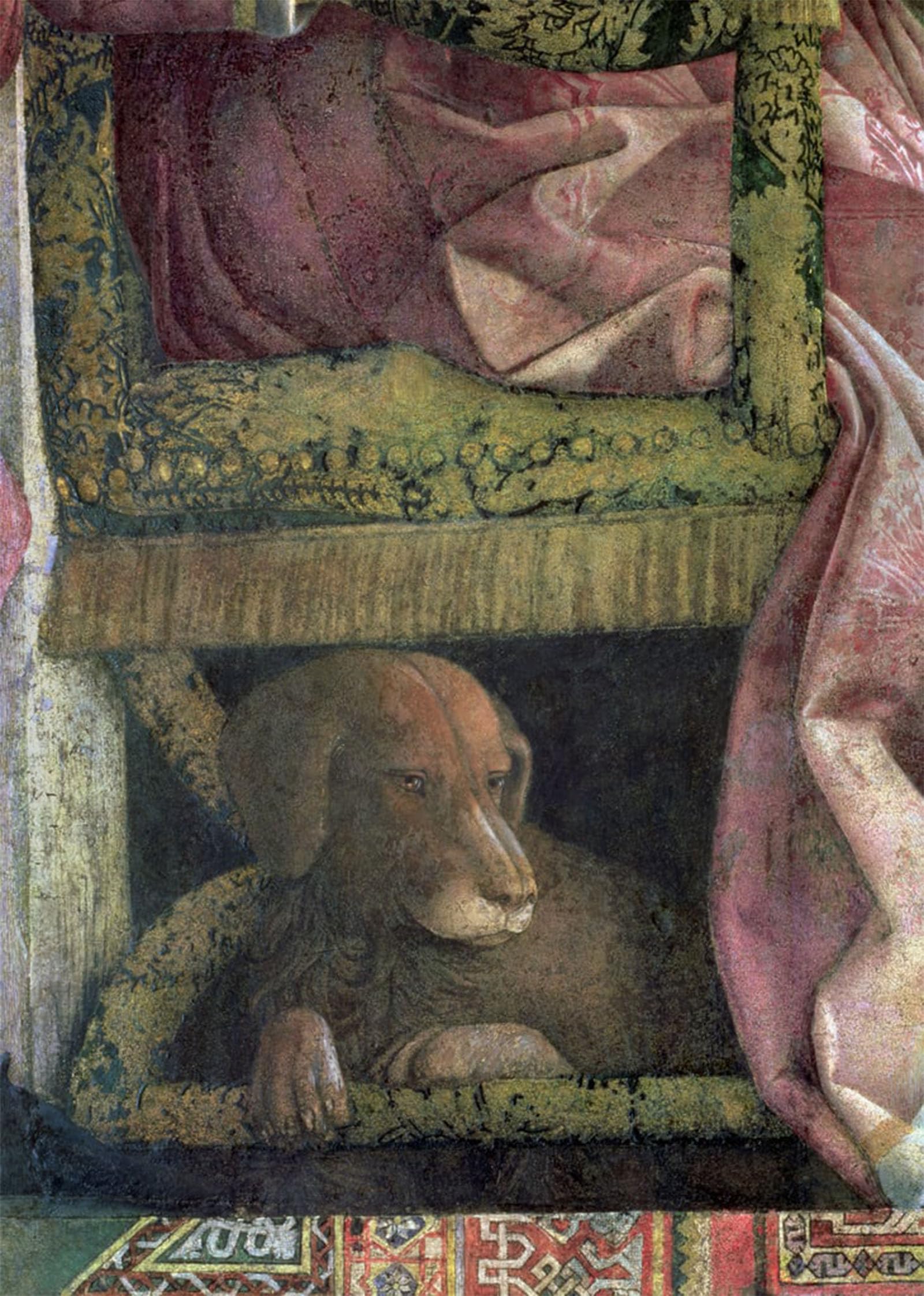 POSTERIIk Vintage Print Pop Art Landscape Artwork Rubino the Favourite Dog of Marchese Ludovico Gonzaga Iii of Mantua by Andrea Mantegna Art Prints for Office Home Decor 60x90cm