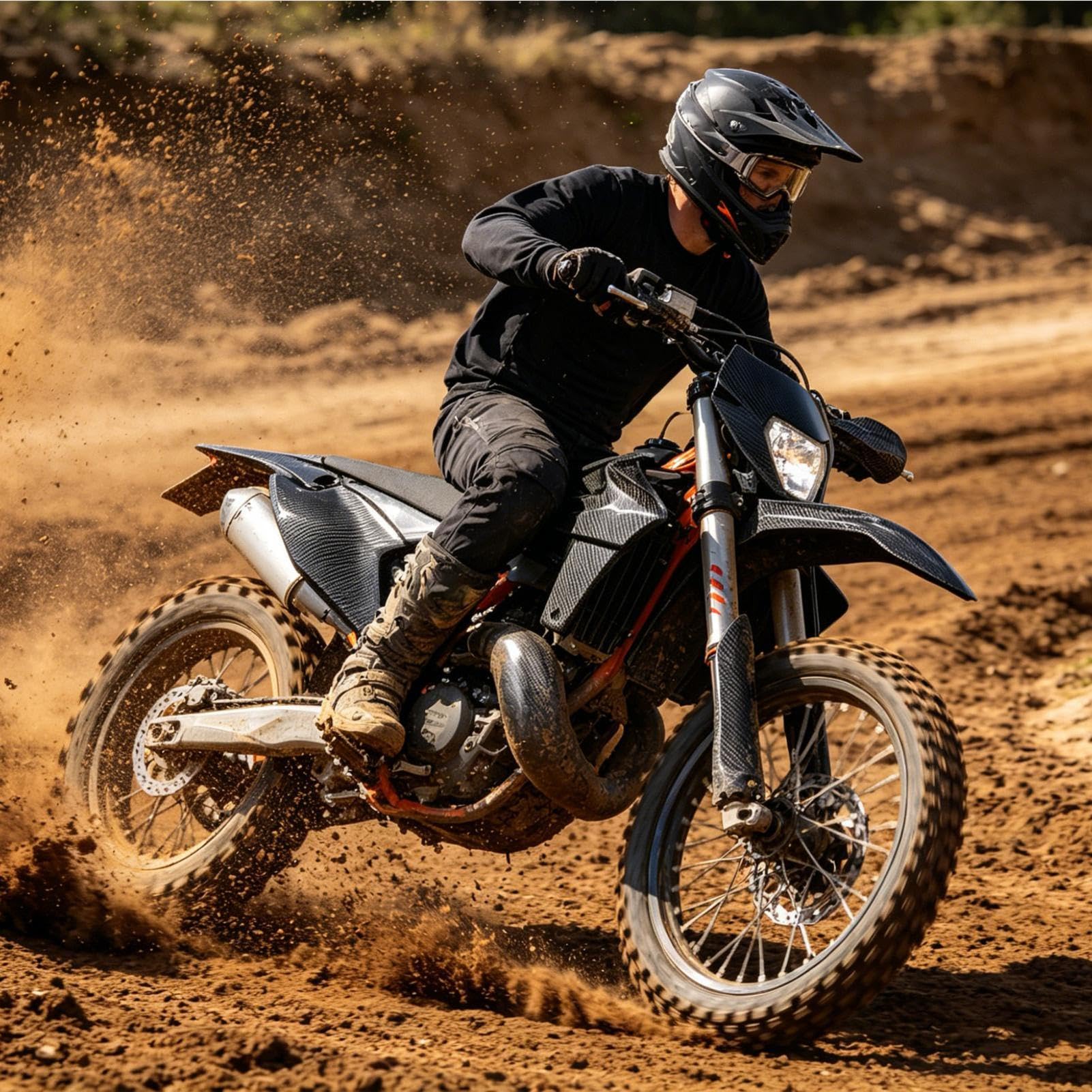 Parafango per Motocicletta Fibra Di Carbonio Leggera | Parafango Anteriore Moto di Ricambio Da Avventure, Officine e Strada, Pendolarismo, Turismo, Guida con Ogni , Meccanici Fai