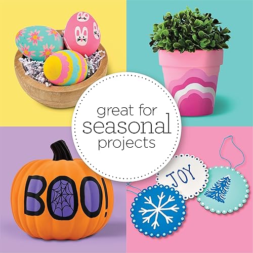 Miniatura 7 de Apple Barrel, Pastel Dreams & Vivid Wonders Collection Pintura acrílica para manualidades, PROMOTCK, 2 onzas líquidas cada uno, 18 colores mate