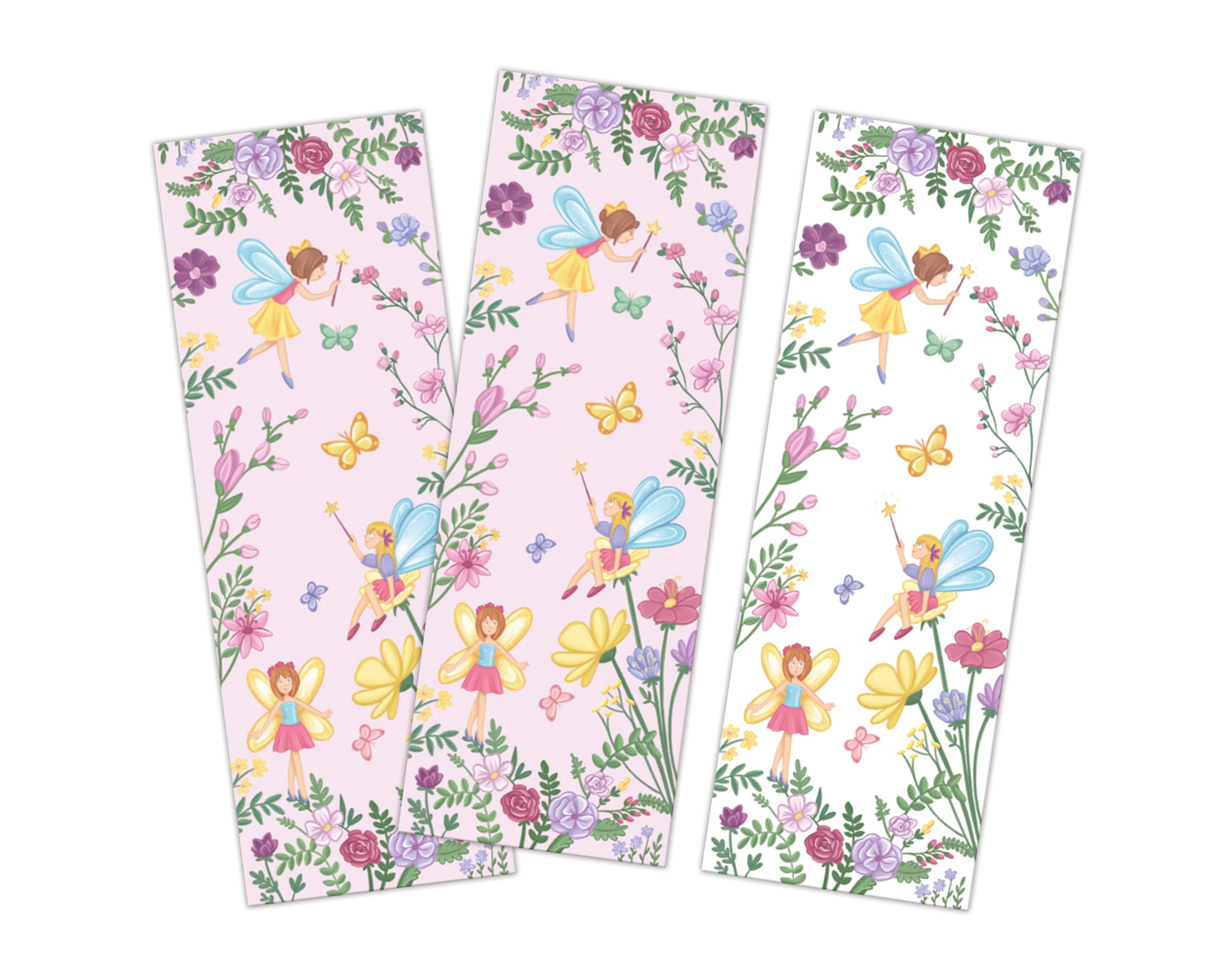 Minkocards Mitgebsel Kindergeburtstag 12 Lesezeichen Feen Prinzessin Mädchen Gastgeschenke für Mädchengeburtstag