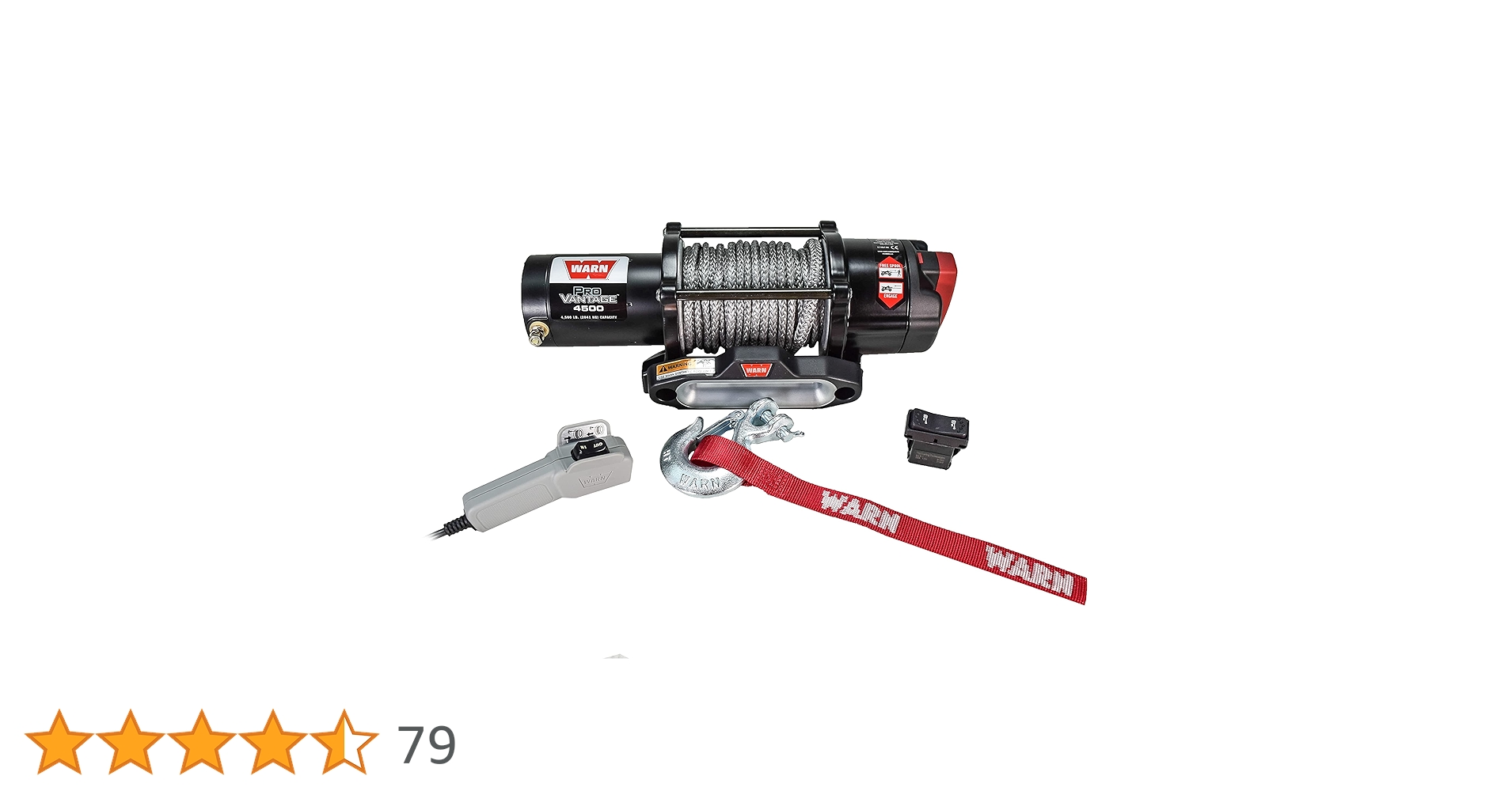 Amazon.co.jp: Warn ProVantage 4500S - 4500lb Winch - 90451