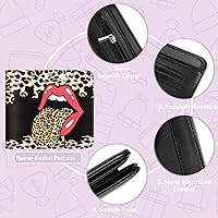 Vista 35 de Cartera de cuero de dibujos animados para mujer, c-mármol azul, Lindo