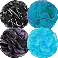Vista 1 de Esponja de lufa de malla suave para ducha para lavado corporal, esponja de baño, exfoliante corporal para mujeres y hombres, accesorios de baño