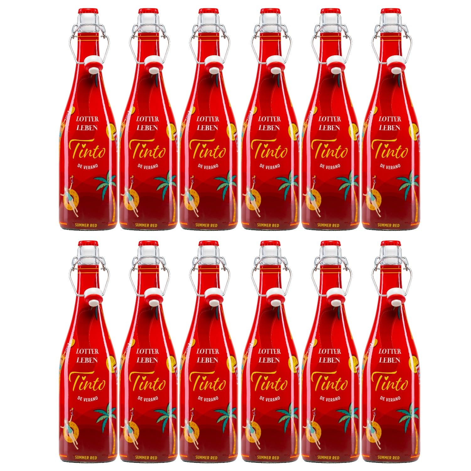 Wines N Roses Viticultores Lotterleben Tinto de Verano Rot Rotwein lieblich Spanien inkl. FeinWert E-Book (12 x 0,75l)