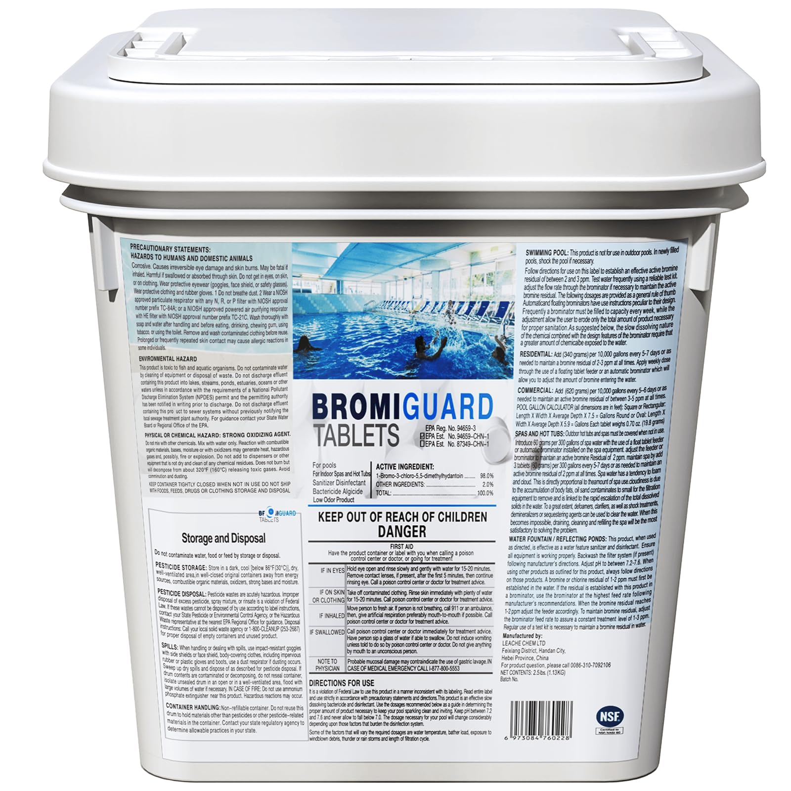 BROMIGUARD 1 Inch 2.5 Lbs Bromine Tablets