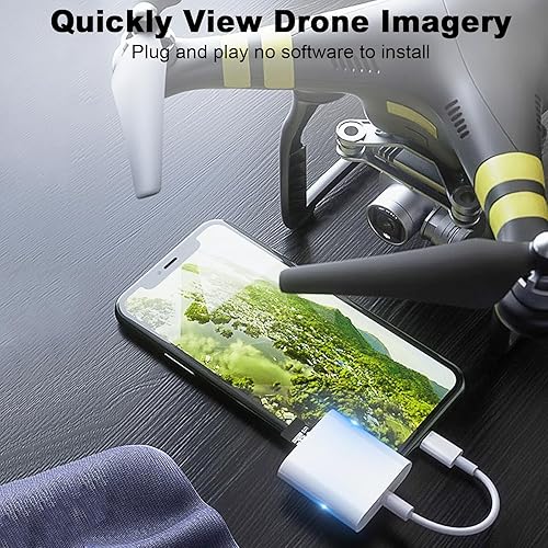 Miniatura 6 de Lector de tarjetas SD para cámara iPhone iPad, ranura dual micro Lightning a SD TF lector de tarjetas de memoria adaptador de cámara de rastro