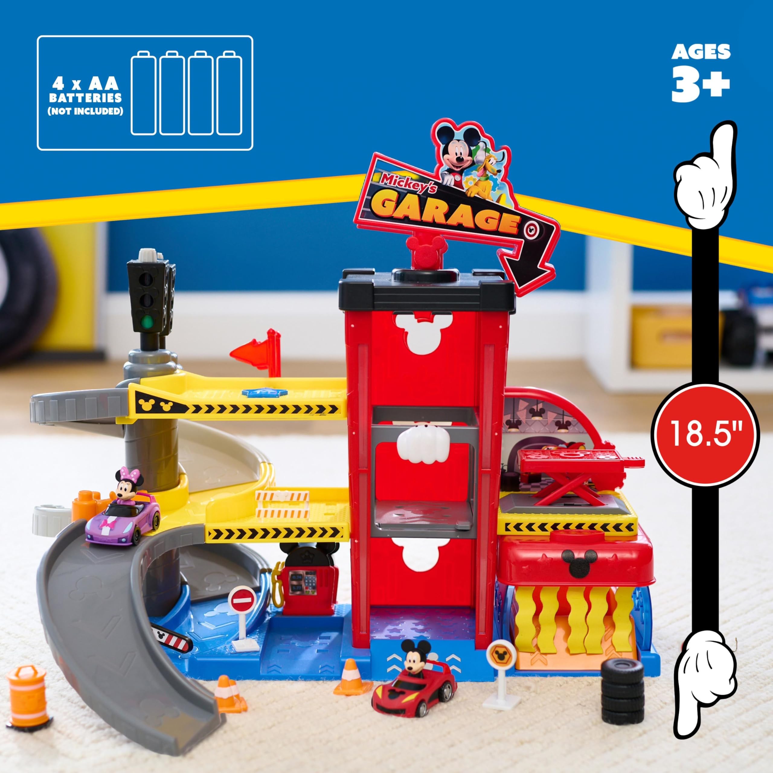 Amazon.com: Disney Junior Mickey Mouse Ready to Race Garage