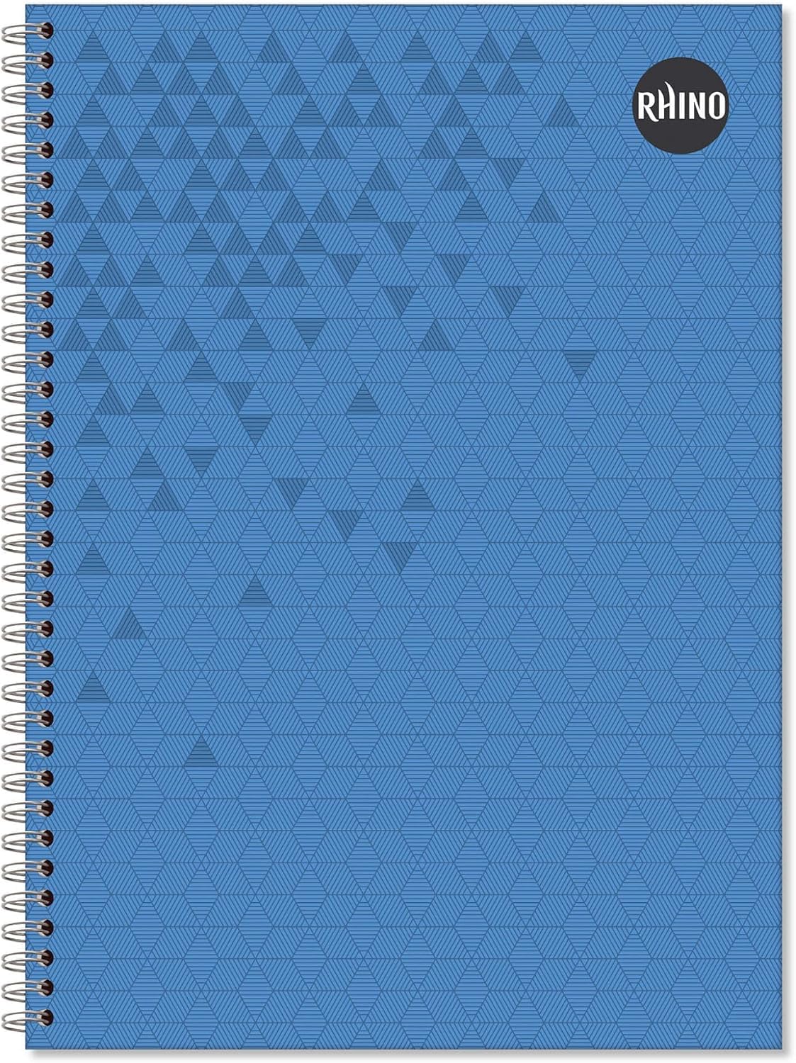Rhino A4 Notebook, 160-Page / 8mm Lined Writing Book, 30-Pack, Hardback & Wirebound Spiral Pad, School & Office Stationery Supplies