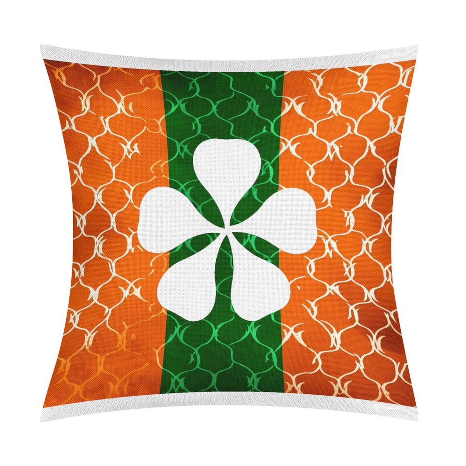 Adfgyerh Style Silhouette Of Leaves Pillow Covers Soft And Comfortable Invisible Zipper ，Home Decor 18X18 Inch Edging Technology，Throw Pillow Covers For Couch Sofa Bedroom Living Room.