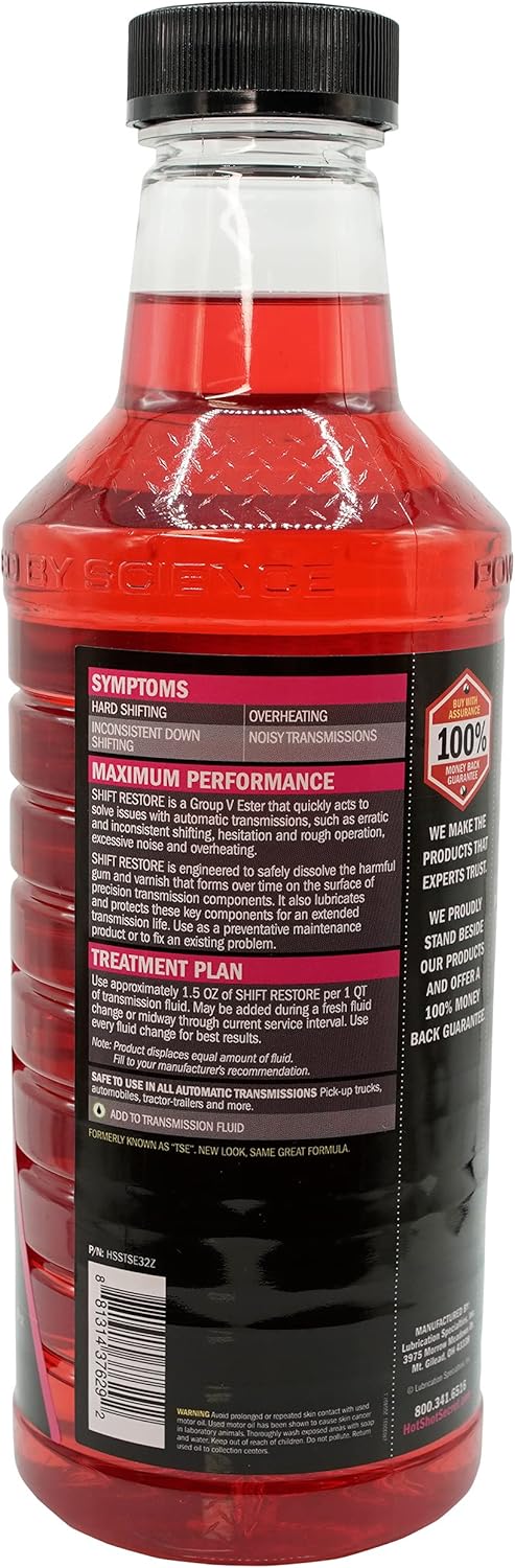 Hot Shot's Secret - HSSTSE32Z Shift Restore Automatic Transmission Additive 32 Fluid Ounce Bottle : Automotive