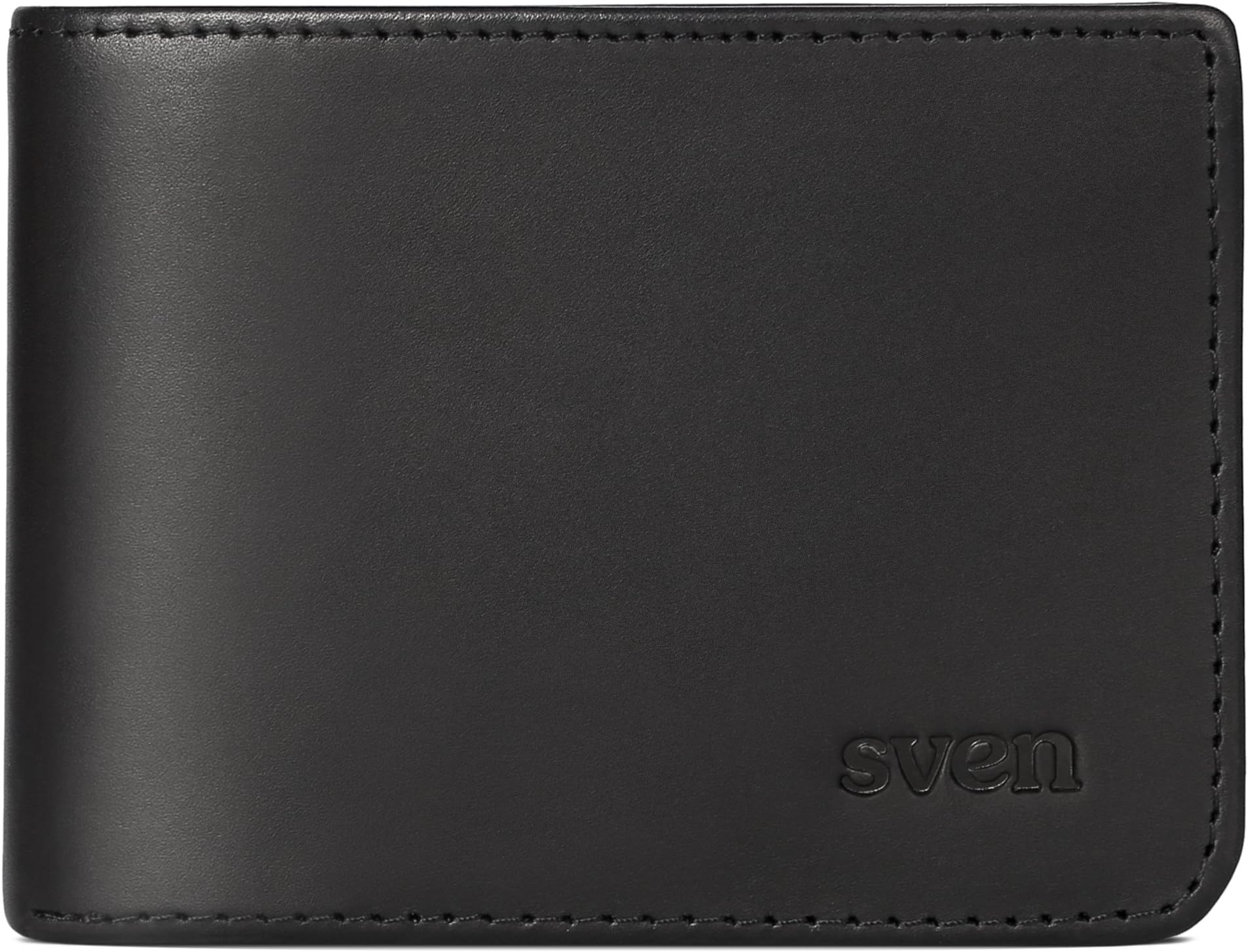 RFID Blocking Wallet for Men - Excellent Credit Card Protector - Stop Electronic Pick Pocketing By SVEN Made with #1 Grade Vegetable Tanned Genuine Leather