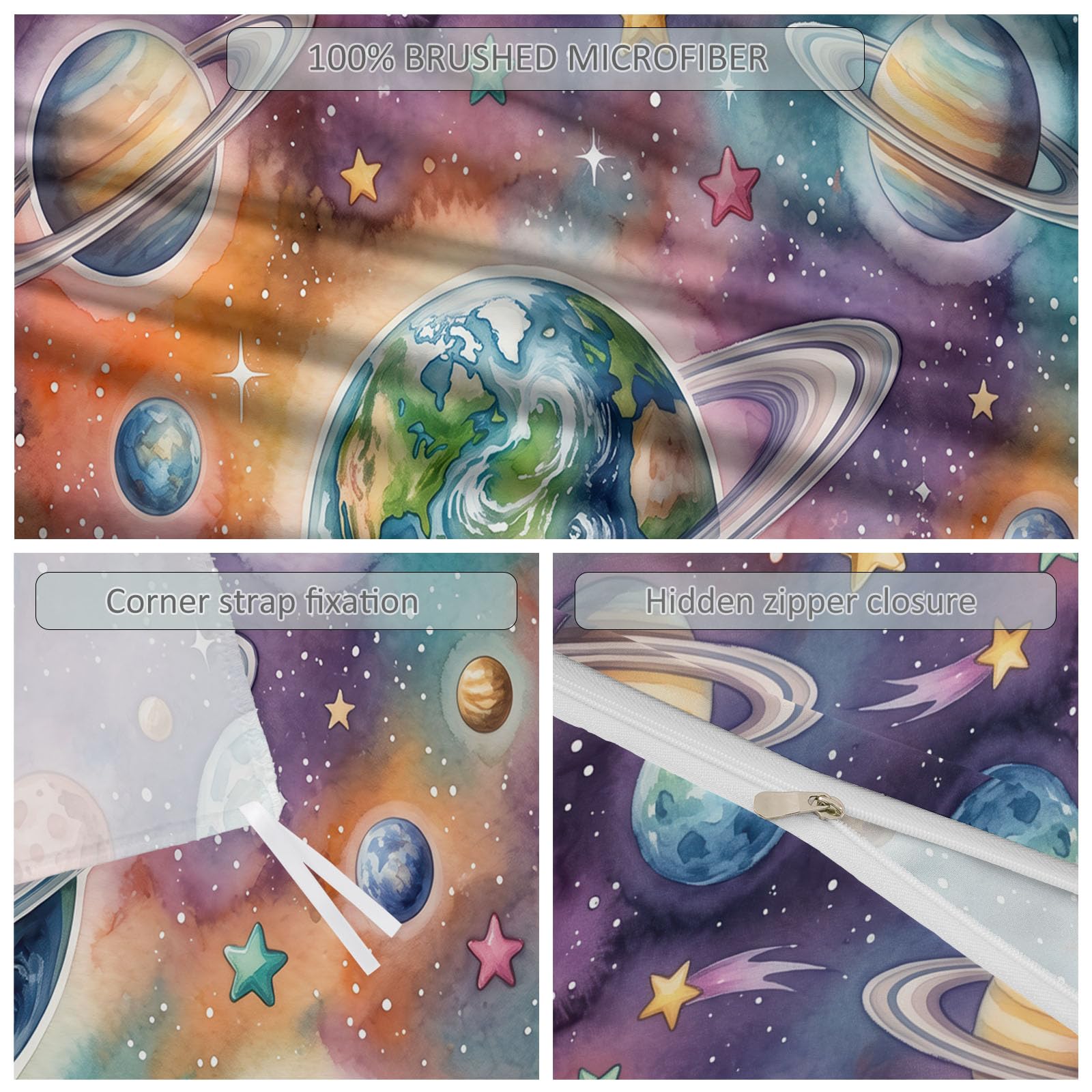 Zestaw pościeli Science-Fiction 220 x 240 Zamek błyskawiczny