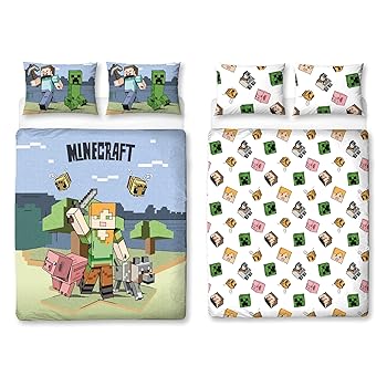 Character World Minecraft Official Double Duvet Cover
