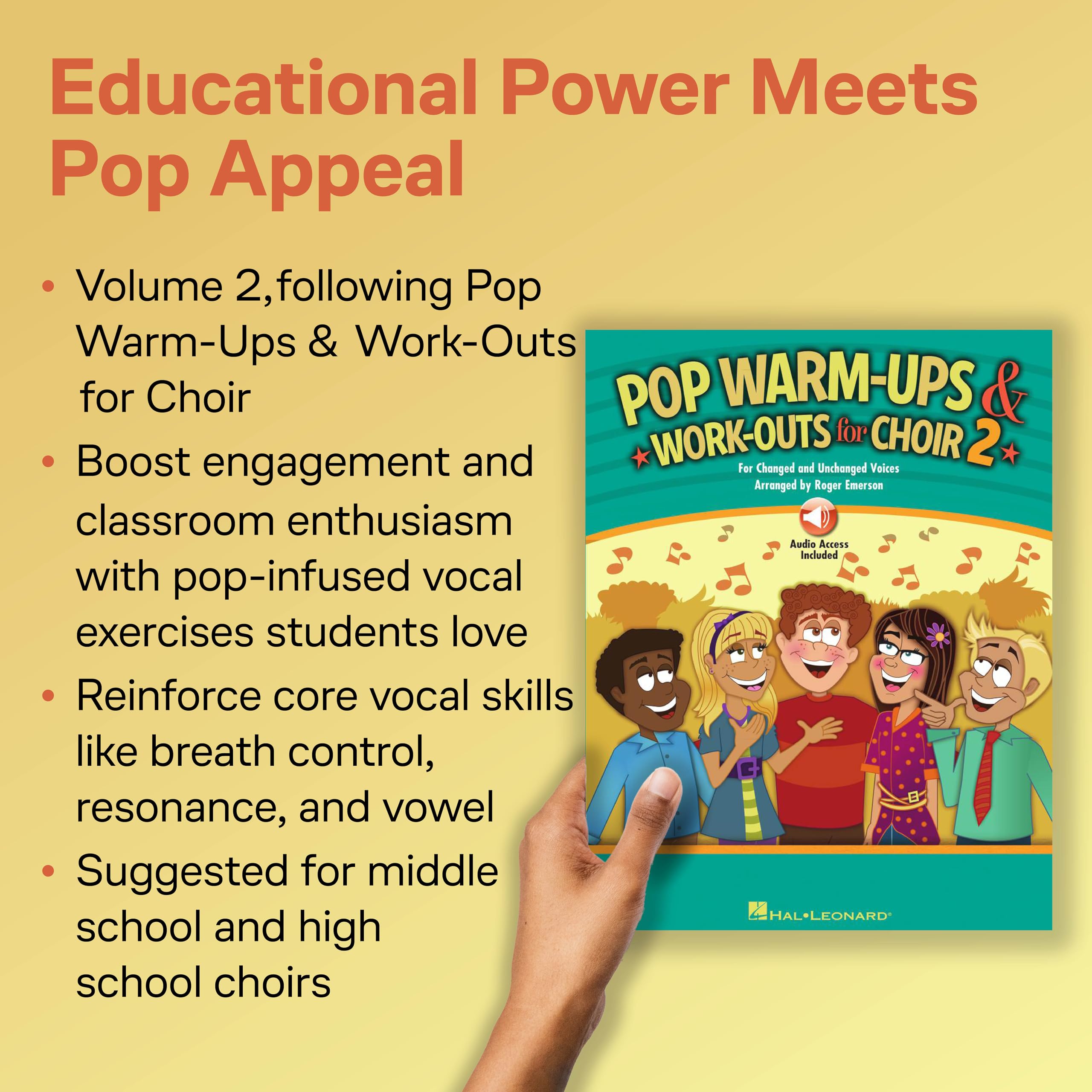 Roger Emerson: Pop Warm-Ups And Work-Outs For Choir - Volume 2 (Book/Online Audio) [Lingua inglese]