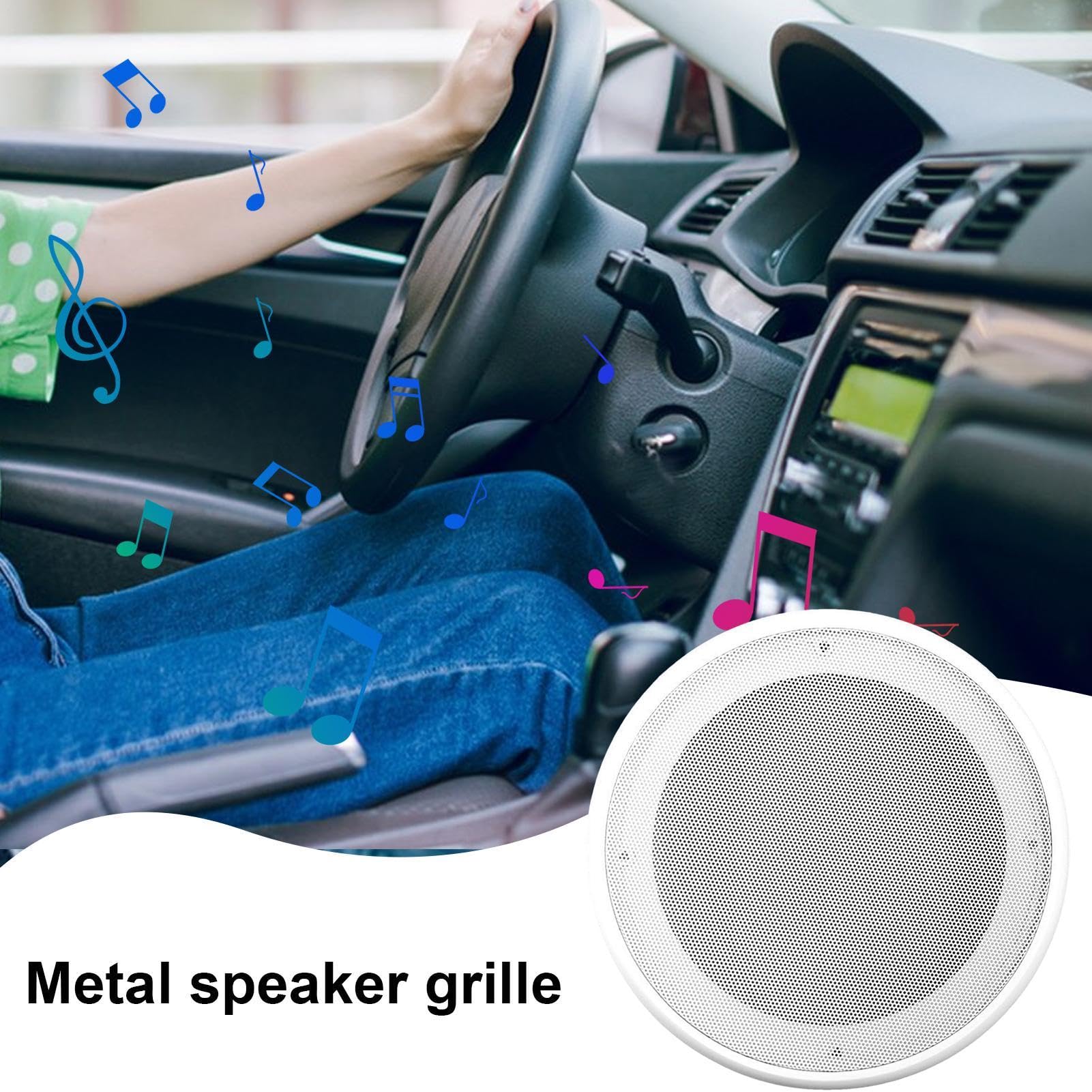 Generic 5 Inch Metal Car Speaker Grill, Modern Style, Ceiling Mount, Stereo Audio, PN2T7KNMGC6AAM65CJJ