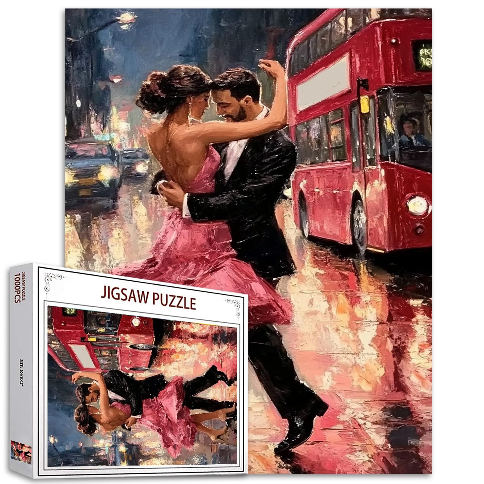 Amazon.com: Romantic Dancing Couple 1000 Piece Jigsaw Puzzles for