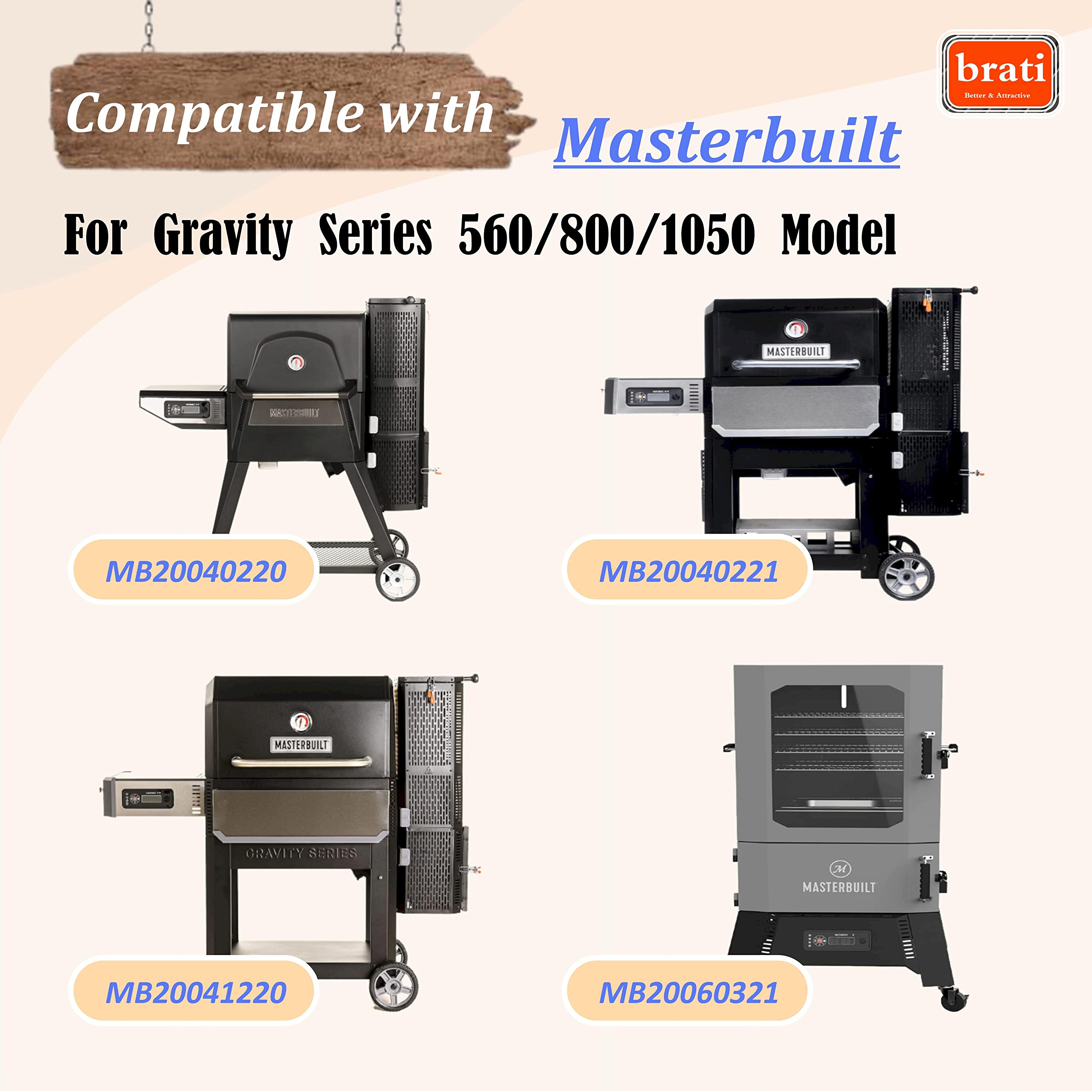 Repuesto 9904190040 - Kit de ventilador compatible con la parrilla digital Masterbuilt Gravity Series 560/800/900/1050 y ahumador de carbón digital 3