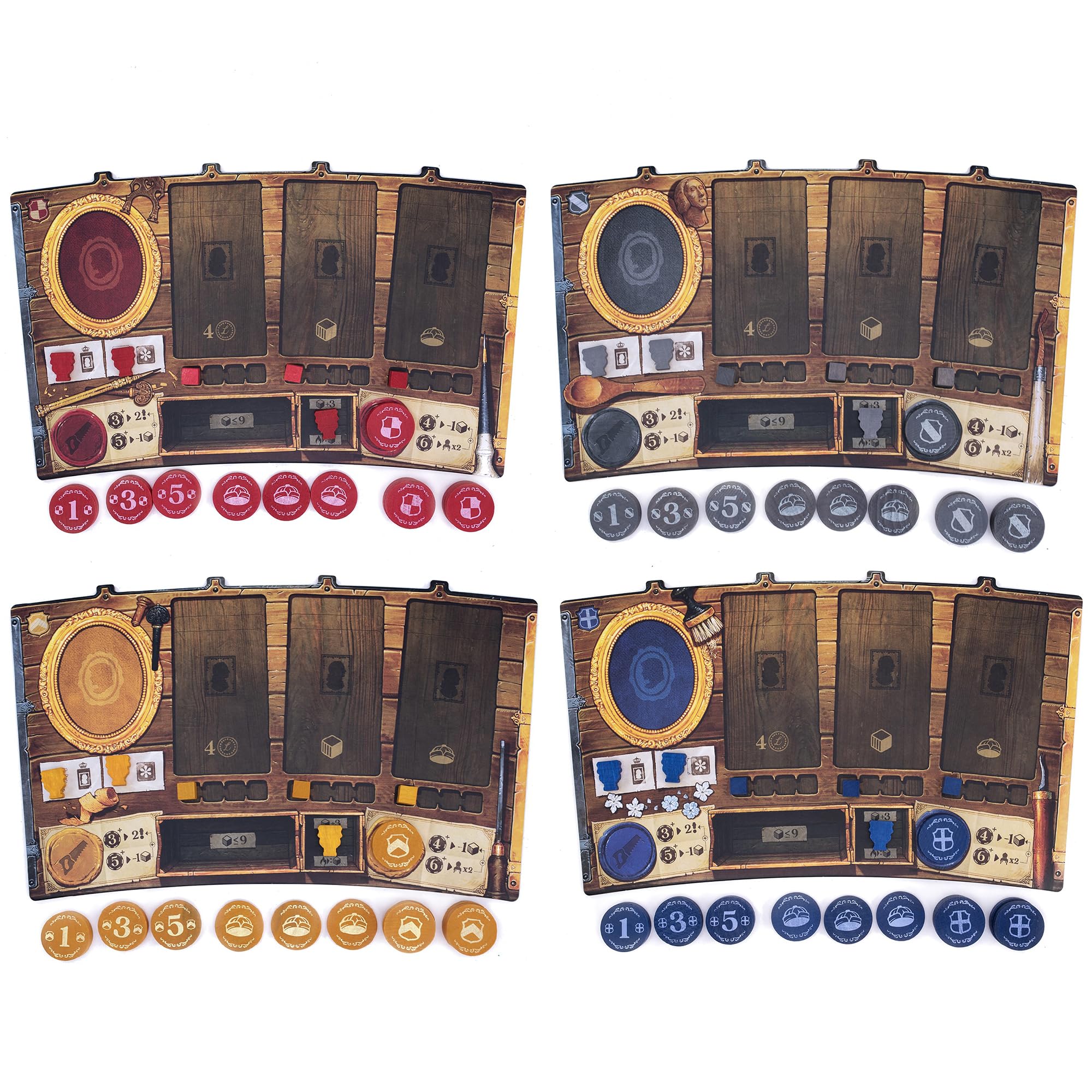 Luthier: The Art of The Instrument - Gioco da tavolo europeo a tema musica classica e storia, offerte e posizionamento dei lavoratori, da 1 a 4 giocatori, dai 14 anni in su