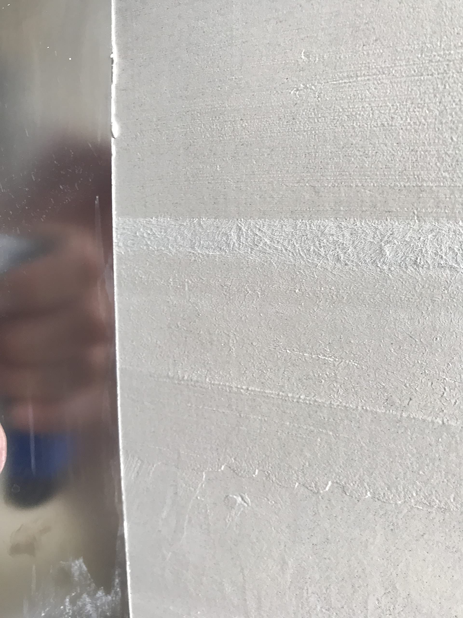 DEWEPRO® Truelle de lissage concave pour cloisons sèches avec 10 bandes de recouvrement de joints en fibre de verre Knauf de 25 m chacune – Truelle lisse avec 2 côtés concaves – Lisseur en acier
