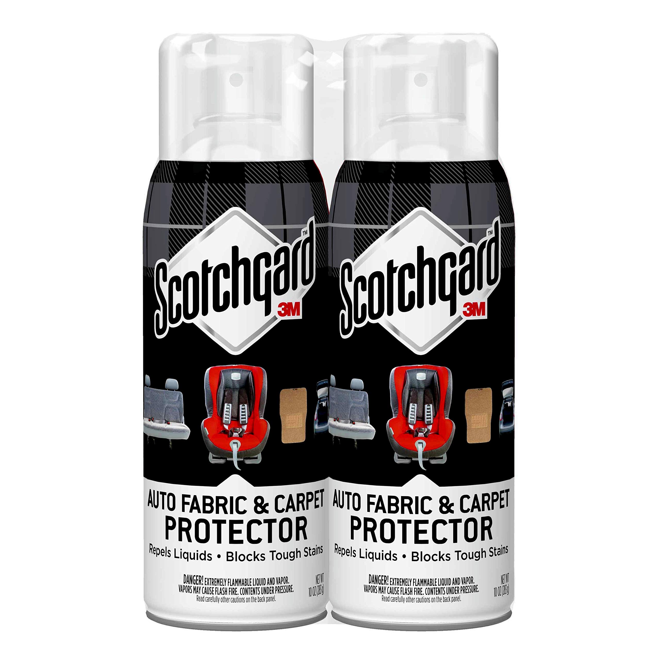 Scotchgard Auto Fabric & Carpet Protector, 2 Cans, 10-Ounces (20 Ounces Total)
