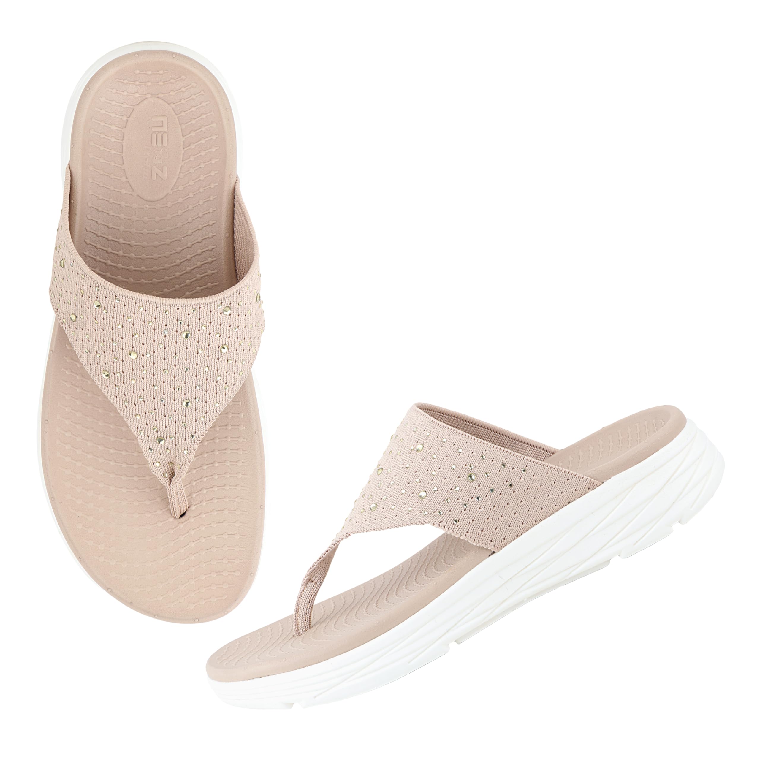 URJO womens Glamour-01 Women's Orthopaedic Flip-flops With Arch Support Cushion Footbed & Anti-skid Comfort By Neoz Slipper