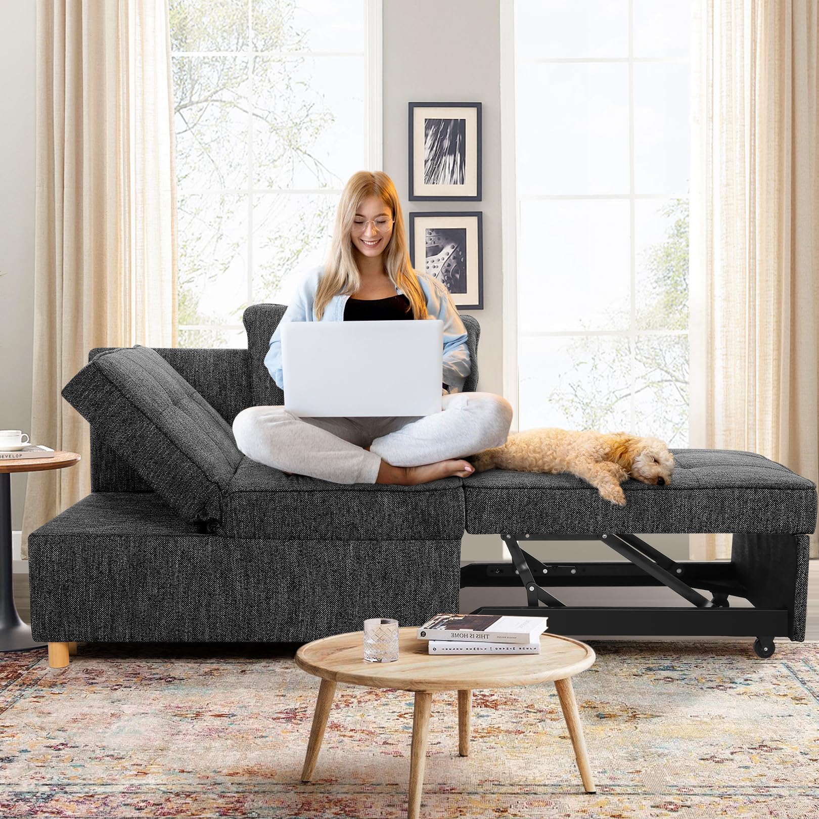 FLANNEL SOFA STRAND 3P ウォルナット ハイバック STRAND ストランド FLANNEL SOFA フランネルソファ／ウッド