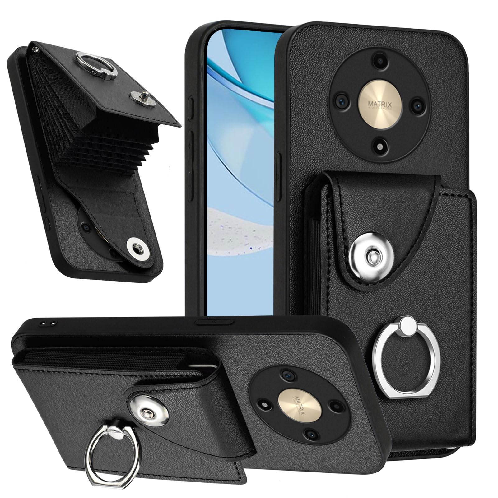Étui Honor Magic 6 Lite antichoc noir pour éviter les rayures d'écran - 7