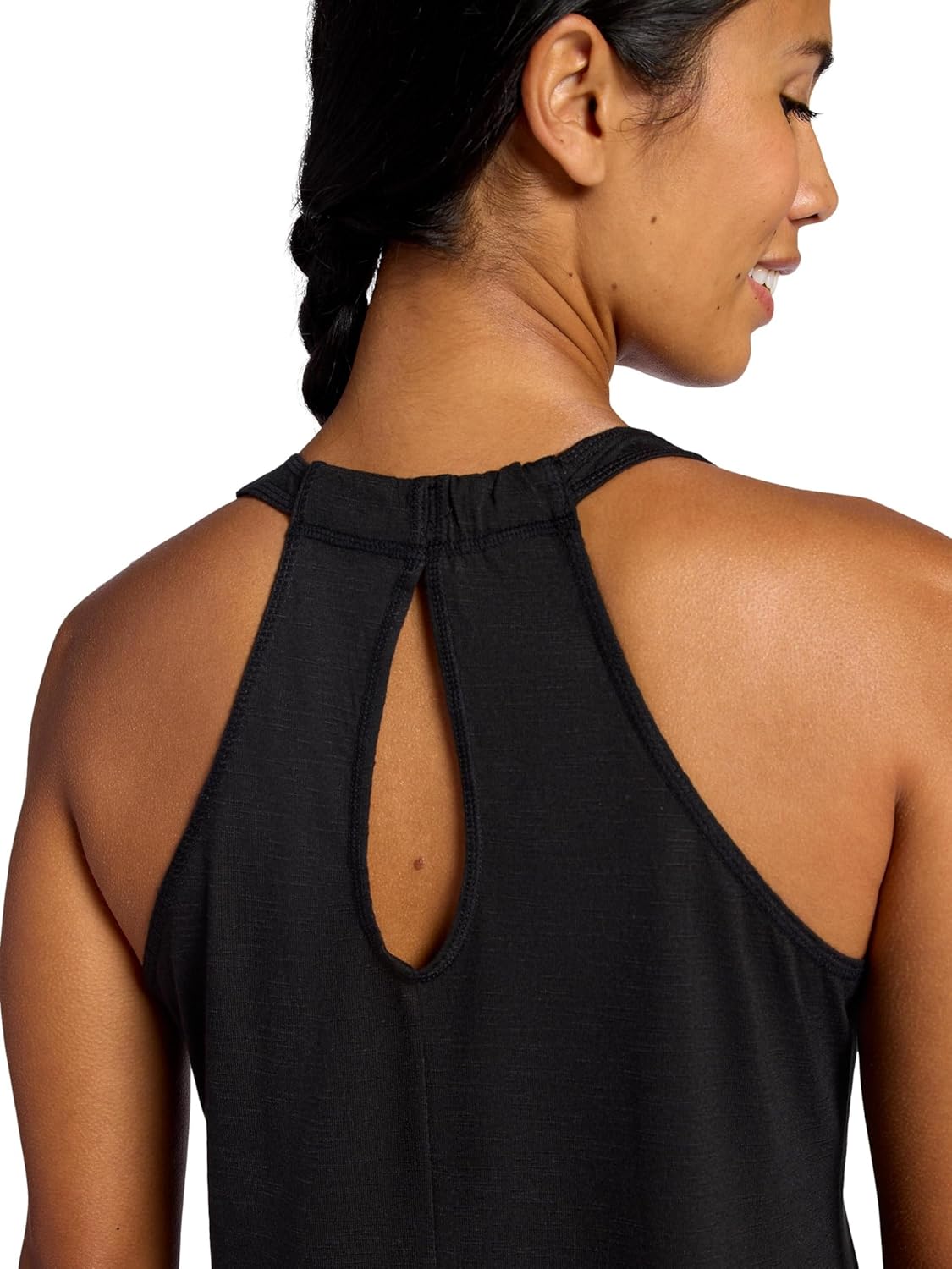 Gaiam Womens Peace Scoopneck Tank Top, Relaxed Fit, Lightweight Heathered Material - Image 3