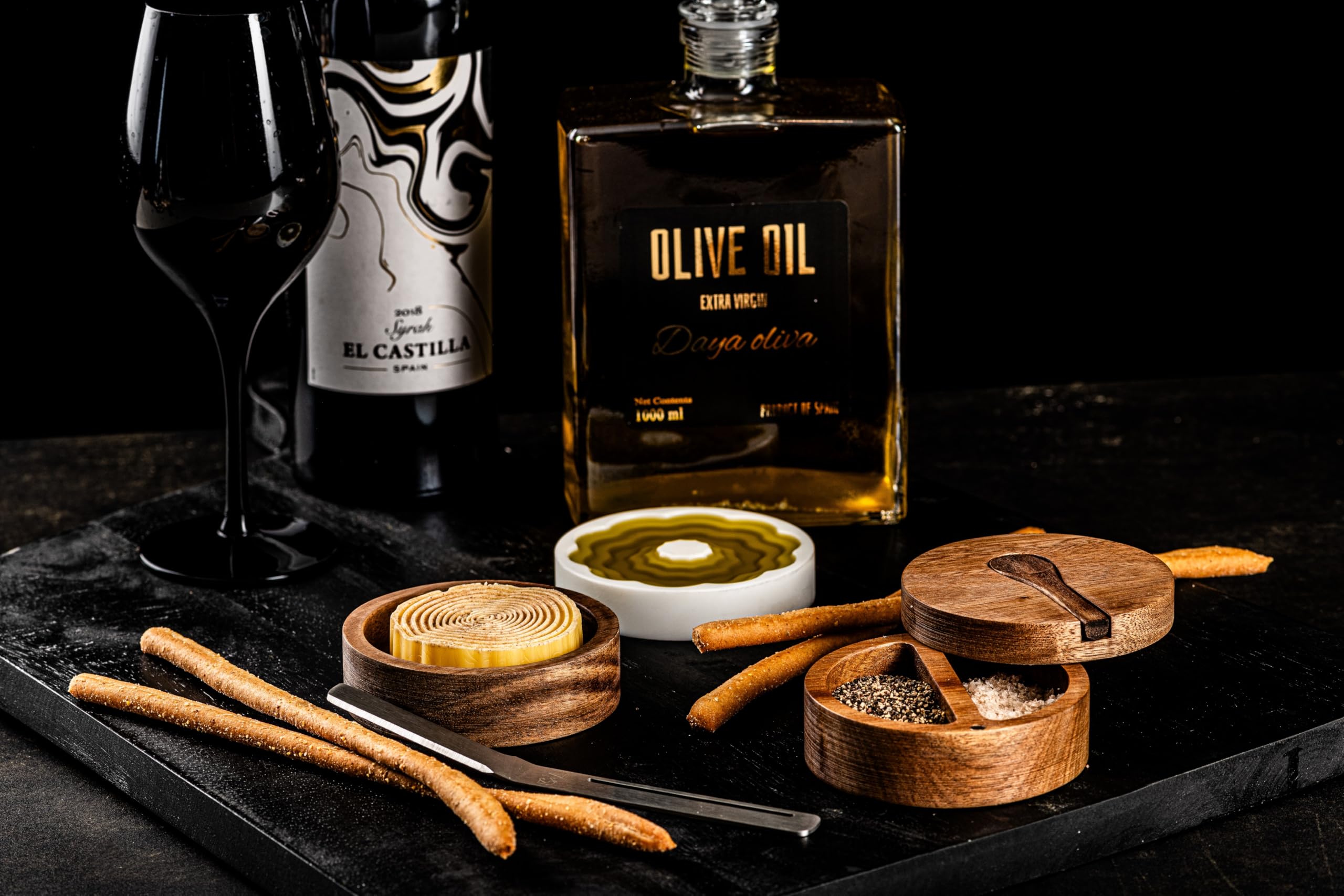 Style de Vie Olivenölschale dipschalen, saucenschalen, 3-telige set