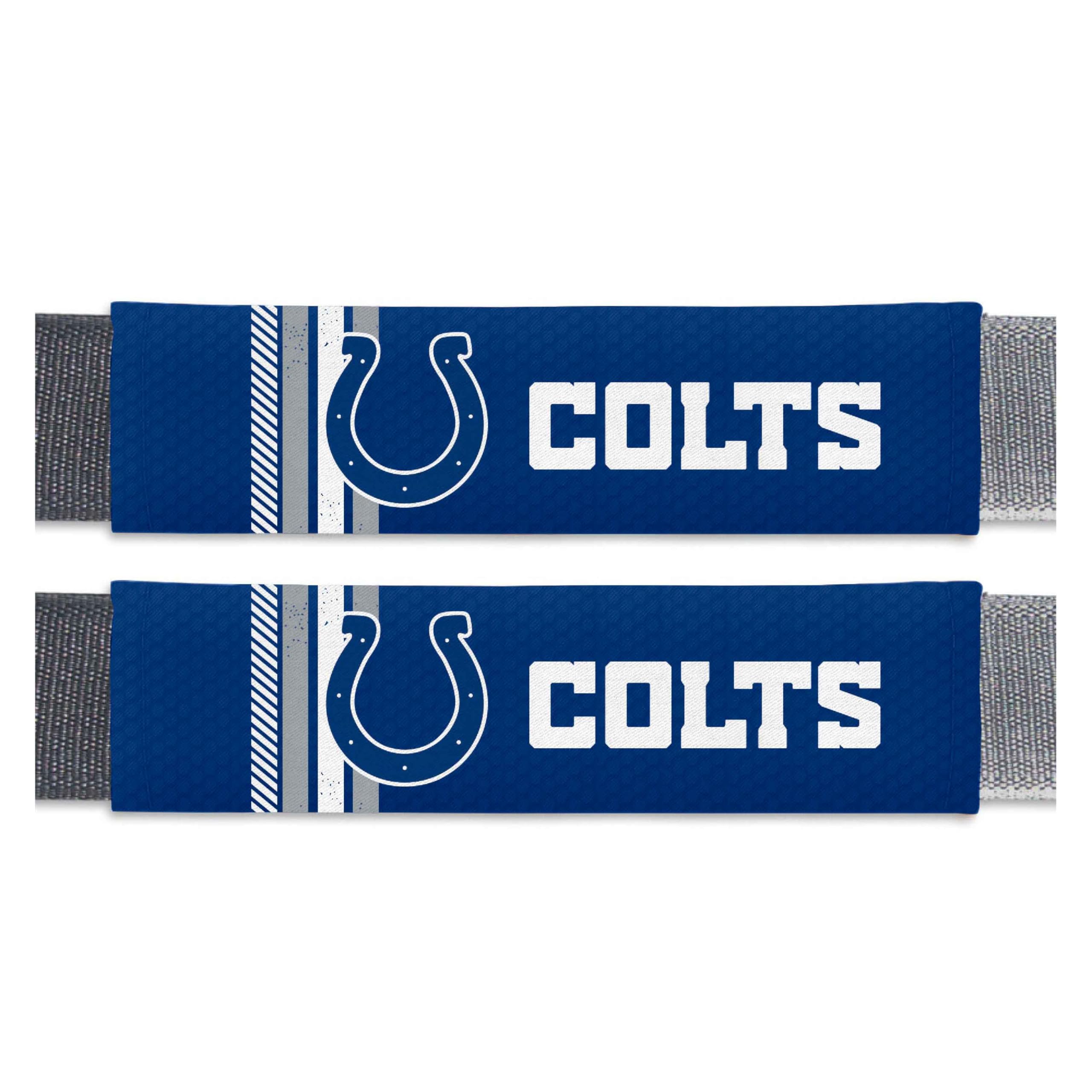 FANMATS 32097 Indianapolis Colts Team Color Rally Seatbelt Pad - 2 Pieces