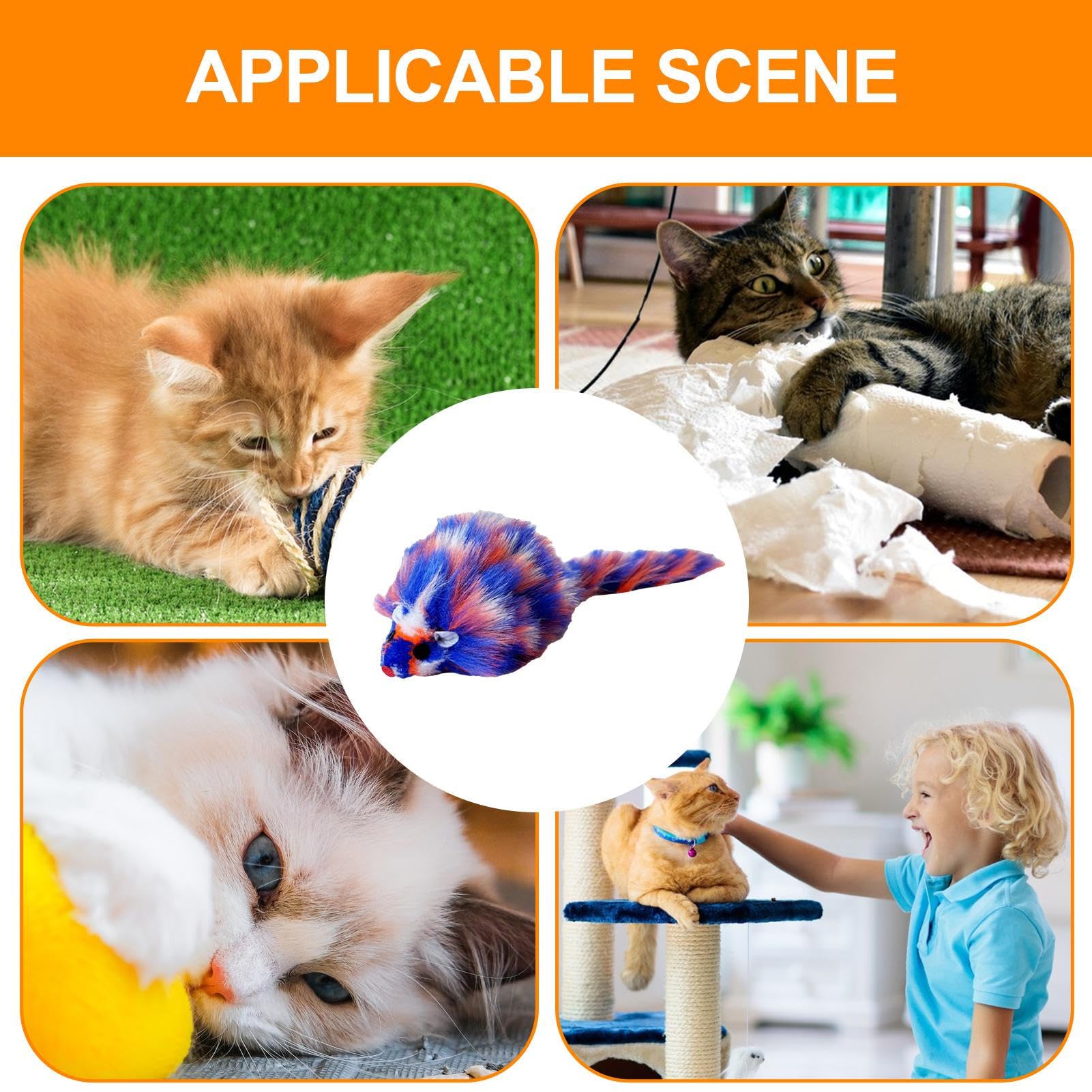 Giocattolo Per Gatti A Forma Di Topo – Peluche Che Squittisce, Per Caccia E Esercizio, Anti Stress