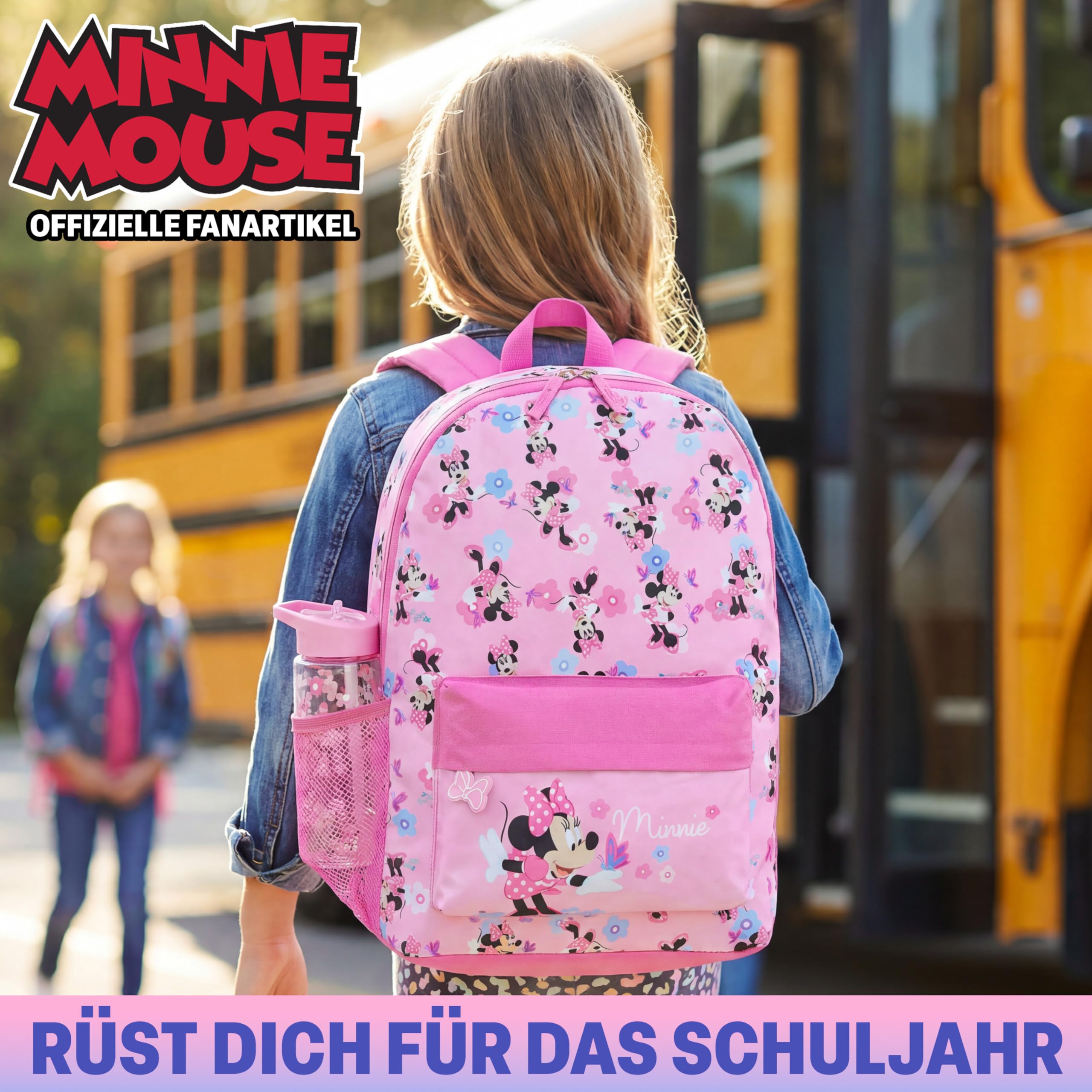 Get Trend Disney Kraina Lodu, Księżniczki, Myszka Minnie, Psi Patrol, zestaw plecaków dla dziewcząt, 2 szt., lekki plecak szkolny z butelką na wodę 500 ml, sportowa torba podróżna, duży plecak szkolny