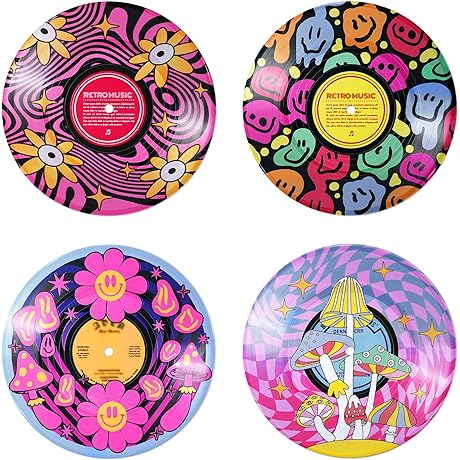 Putuo Decor Vinyl Record Set Hippie Indie Decor
