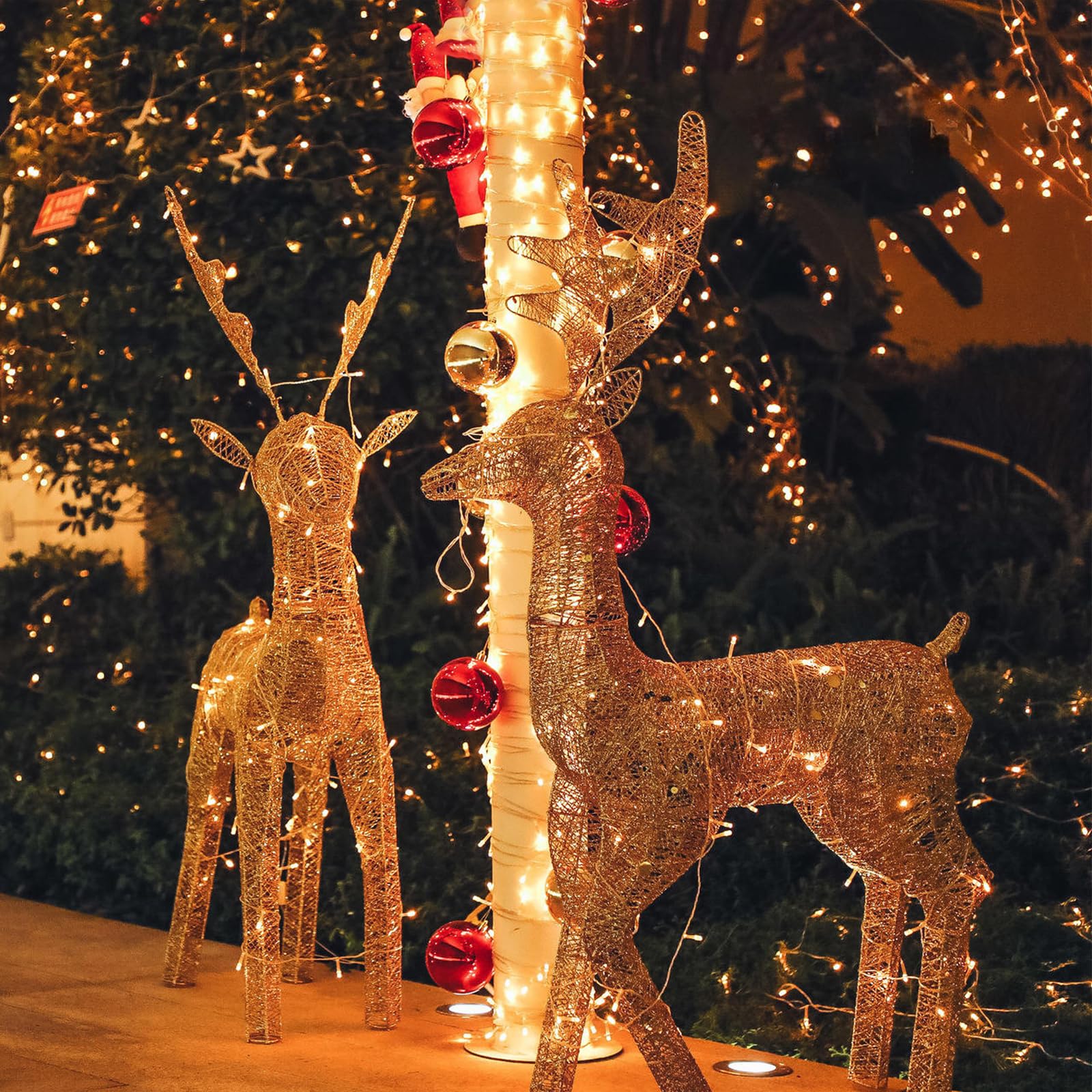 22 m, 200 LED, luci a energia solare, per esterni, 8 modalità, decorazione natalizia, balcone, impermeabile, catena luminosa a LED