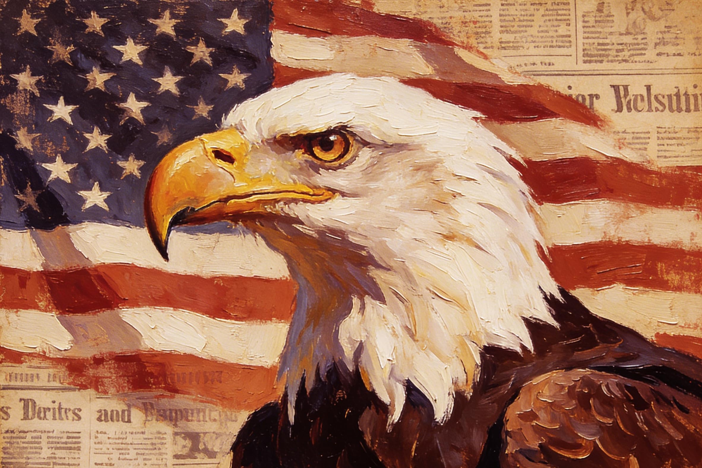 Amazon.co.jp: ShineSnow USA ビンテージ アメリカ国旗 ハクトワシ 7月