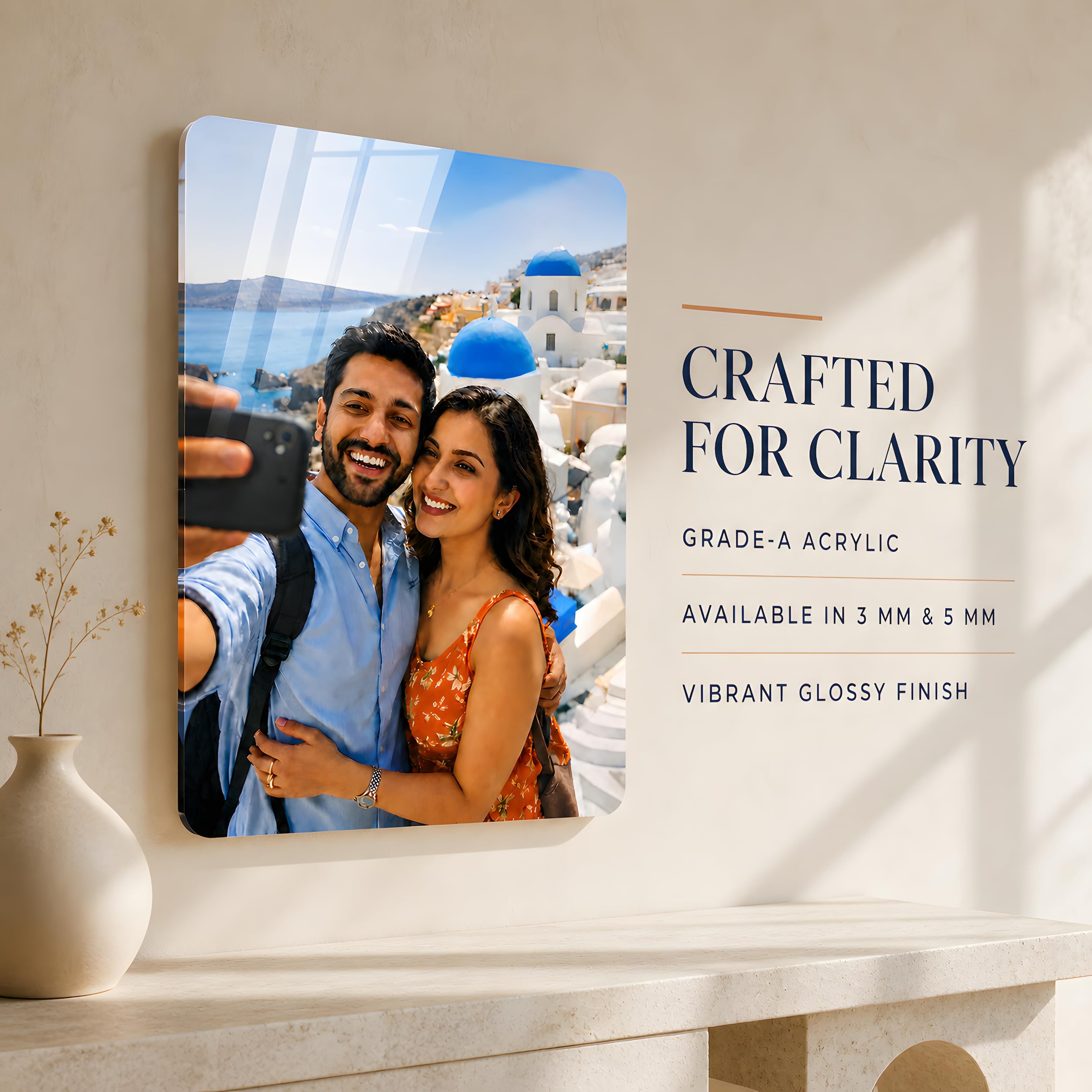 Custom Acrylic Wall Photo Frame - Glossy Finish -3