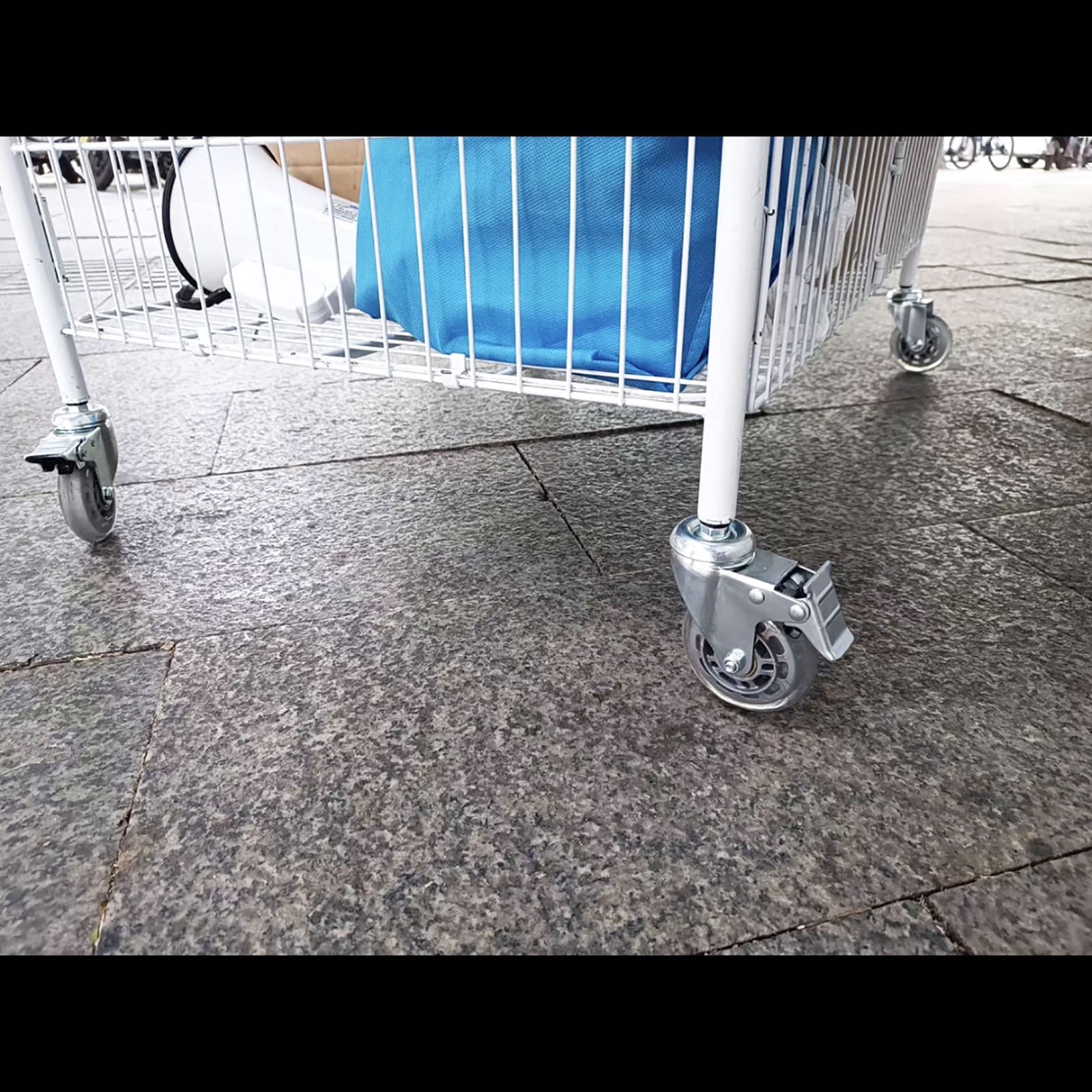 Juego de 4 ruedas giratorias de vástago roscado, uso industrial, capacidad de carga de 200 kg, rodamiento suave y silencioso, compatible con tamaños de pernos M8, M10, M12