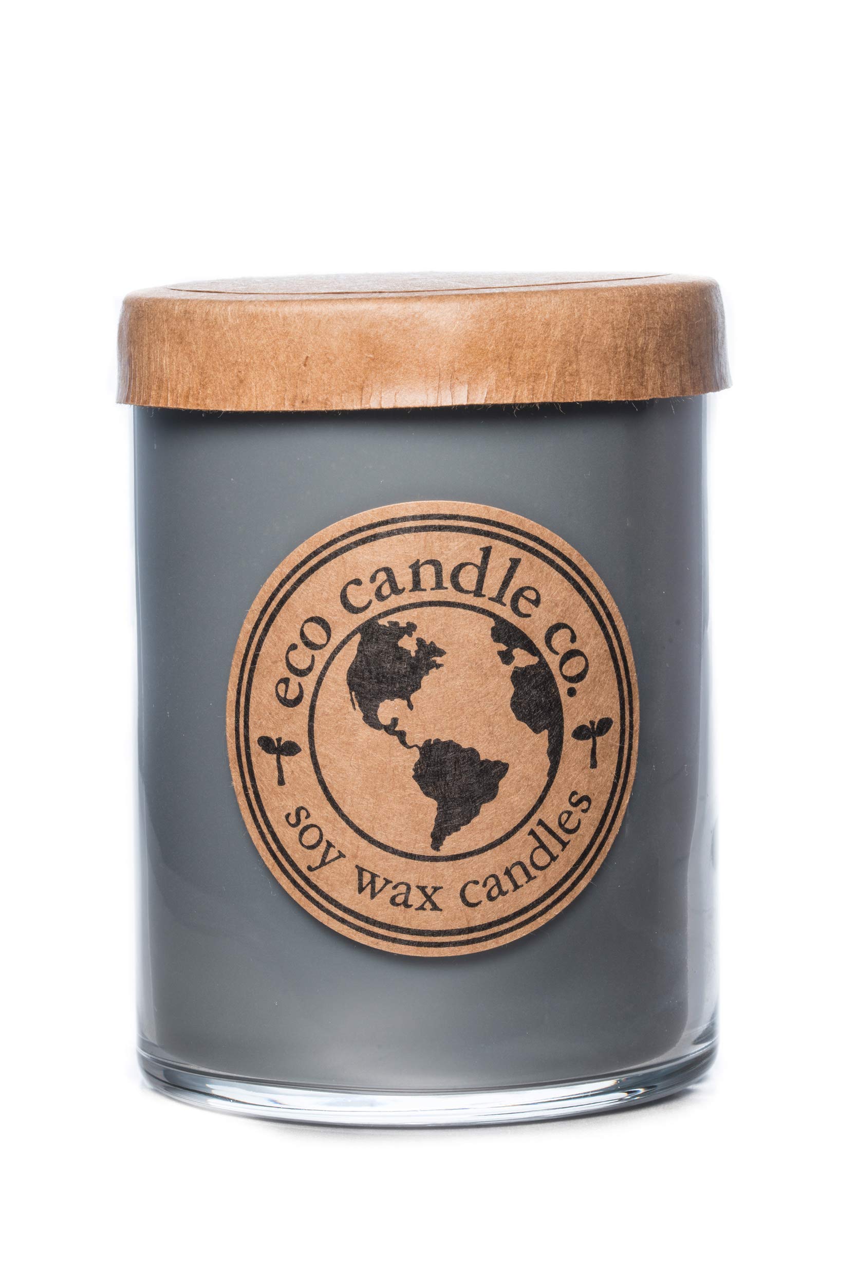 ECO CANDLE CO. Recycled Candle, Nag Champa, 18 oz. Double Wick - Scents of Plumeria, Asian Resins, & Sandalwood - 100% Soy Wax, No Lead, Kraft Paper