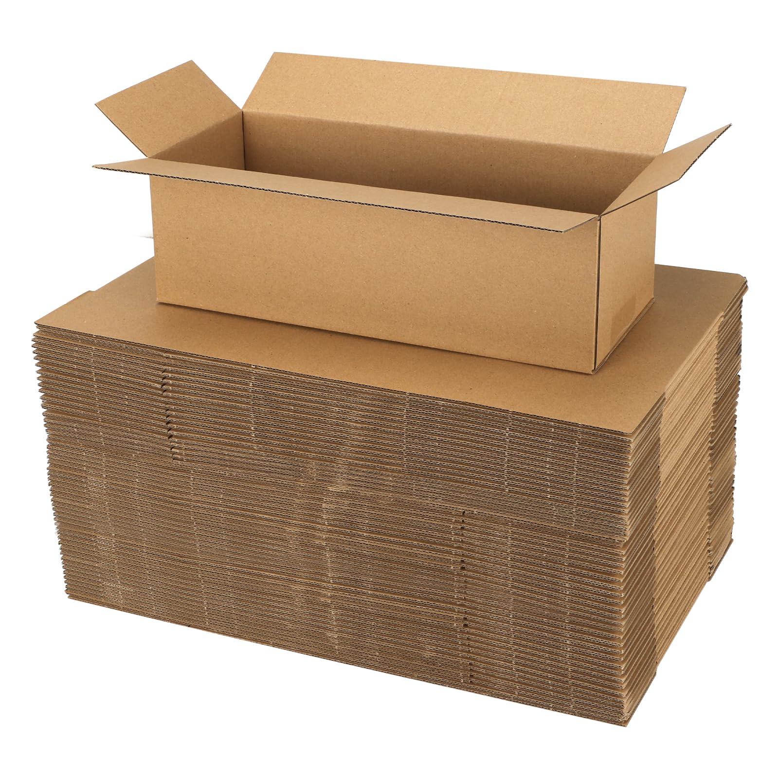 CRUGLA Lot de 40 boîtes d'expédition en carton ondulé pour petites entreprises 30,5 x 10,2 x 10,2 cm