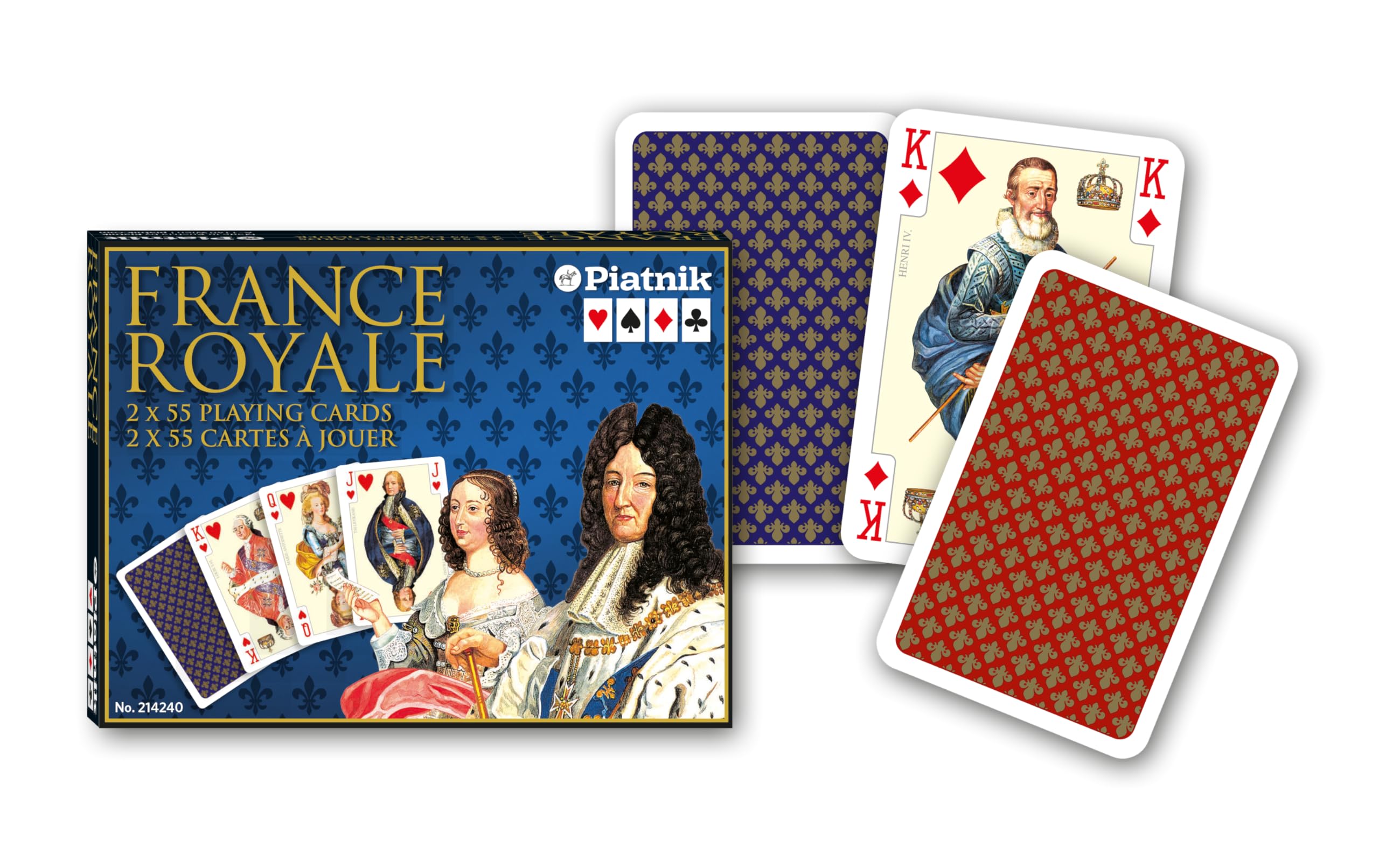 Piatnik Playing Cards - France Royale, double deck