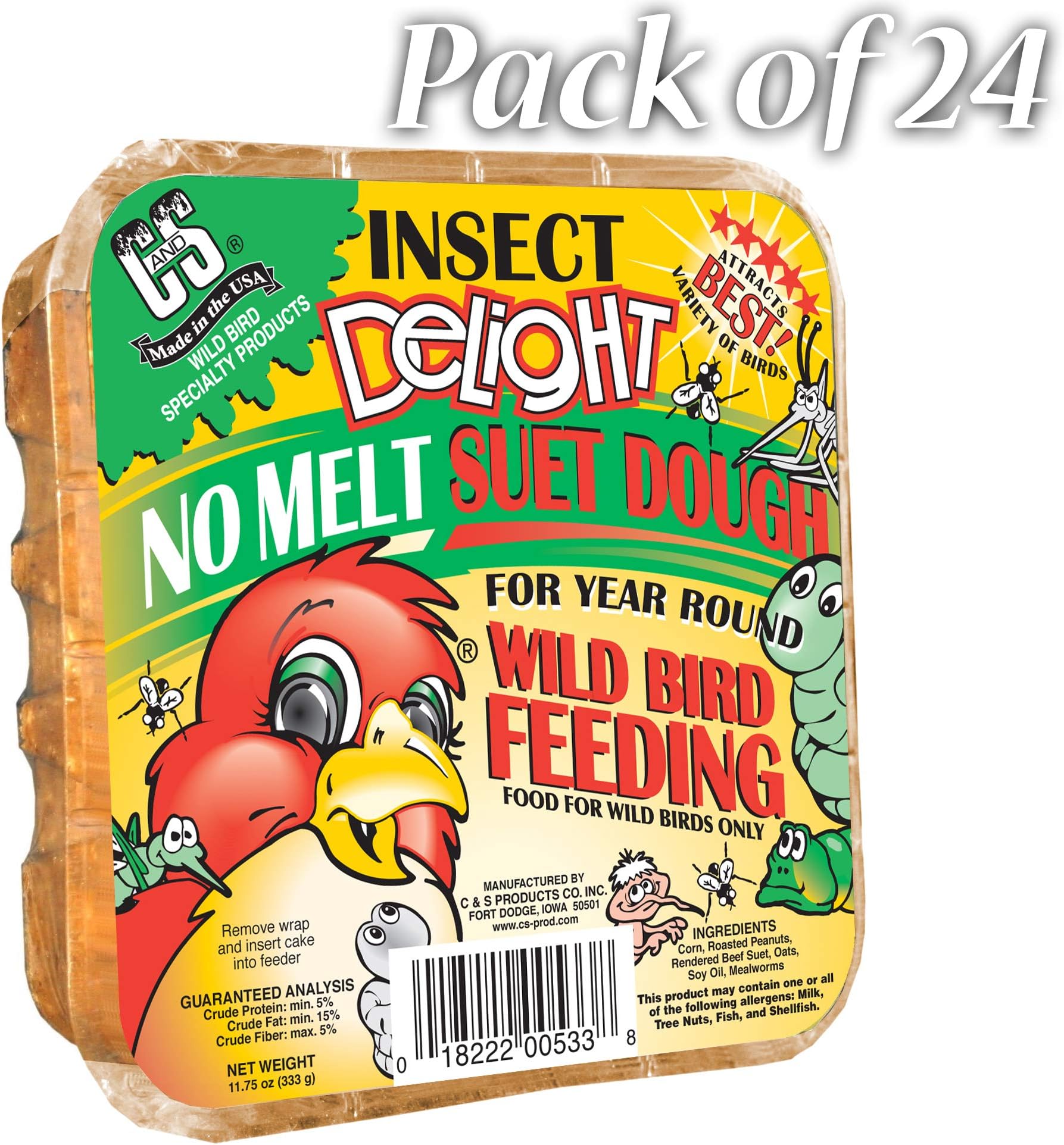 C&S CS12553 11.75 Oz Hot Pepper Delight Wild Bird No Melt